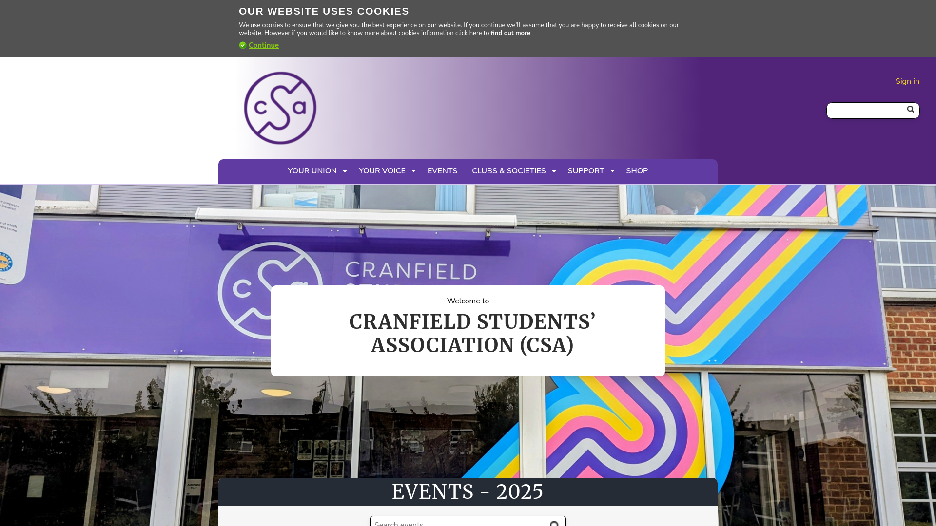 Website screenshot