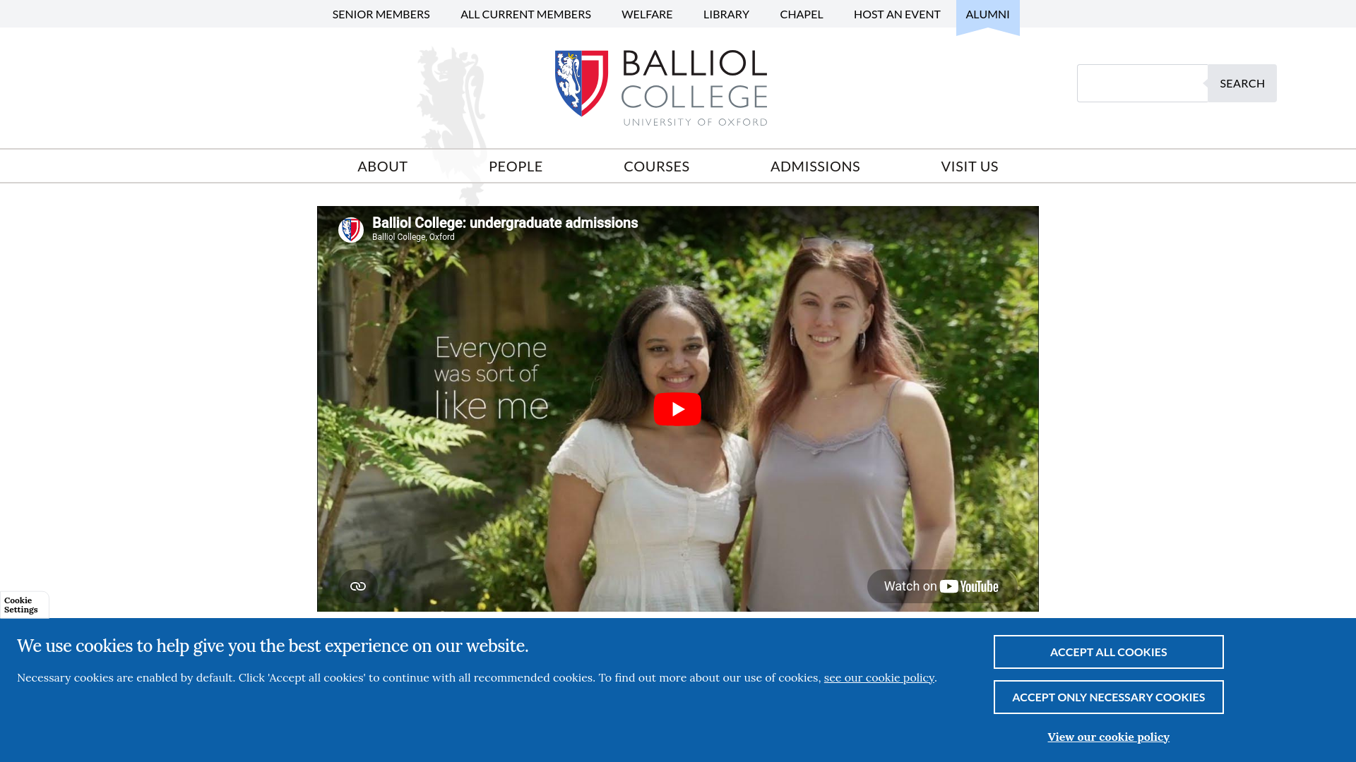 Website screenshot