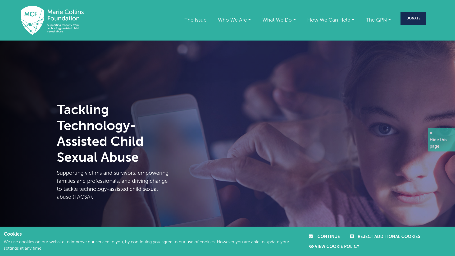 Website screenshot