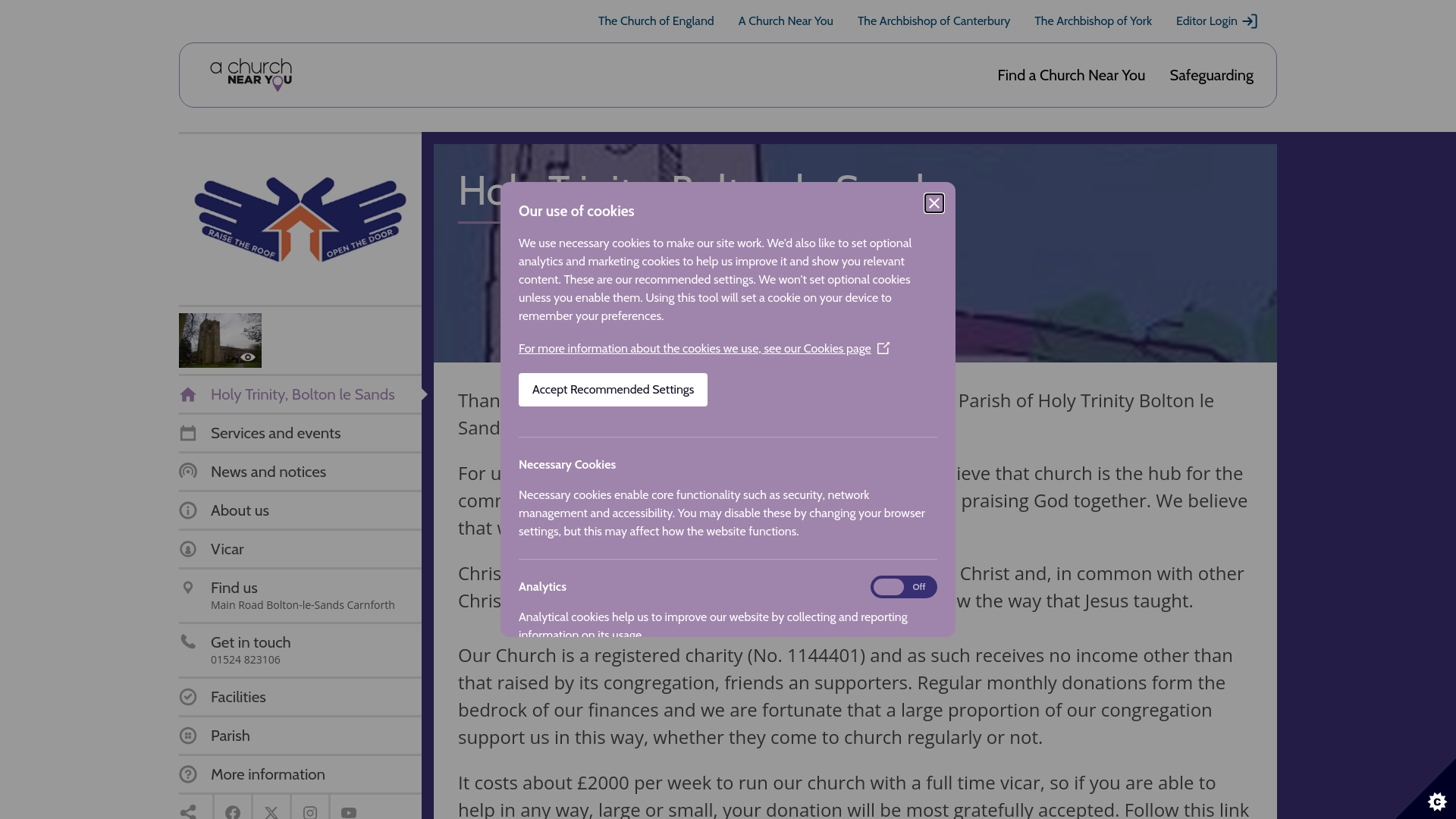 Website screenshot