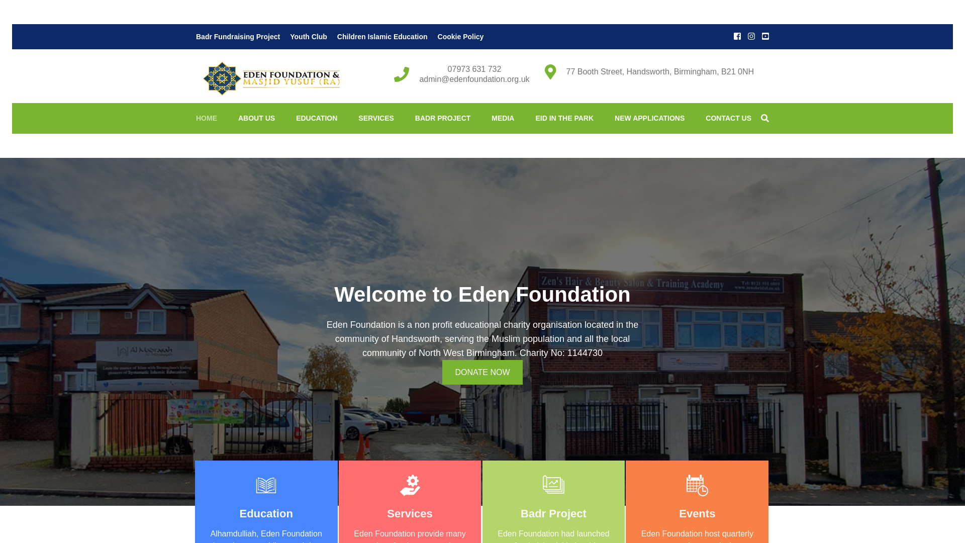 Website screenshot