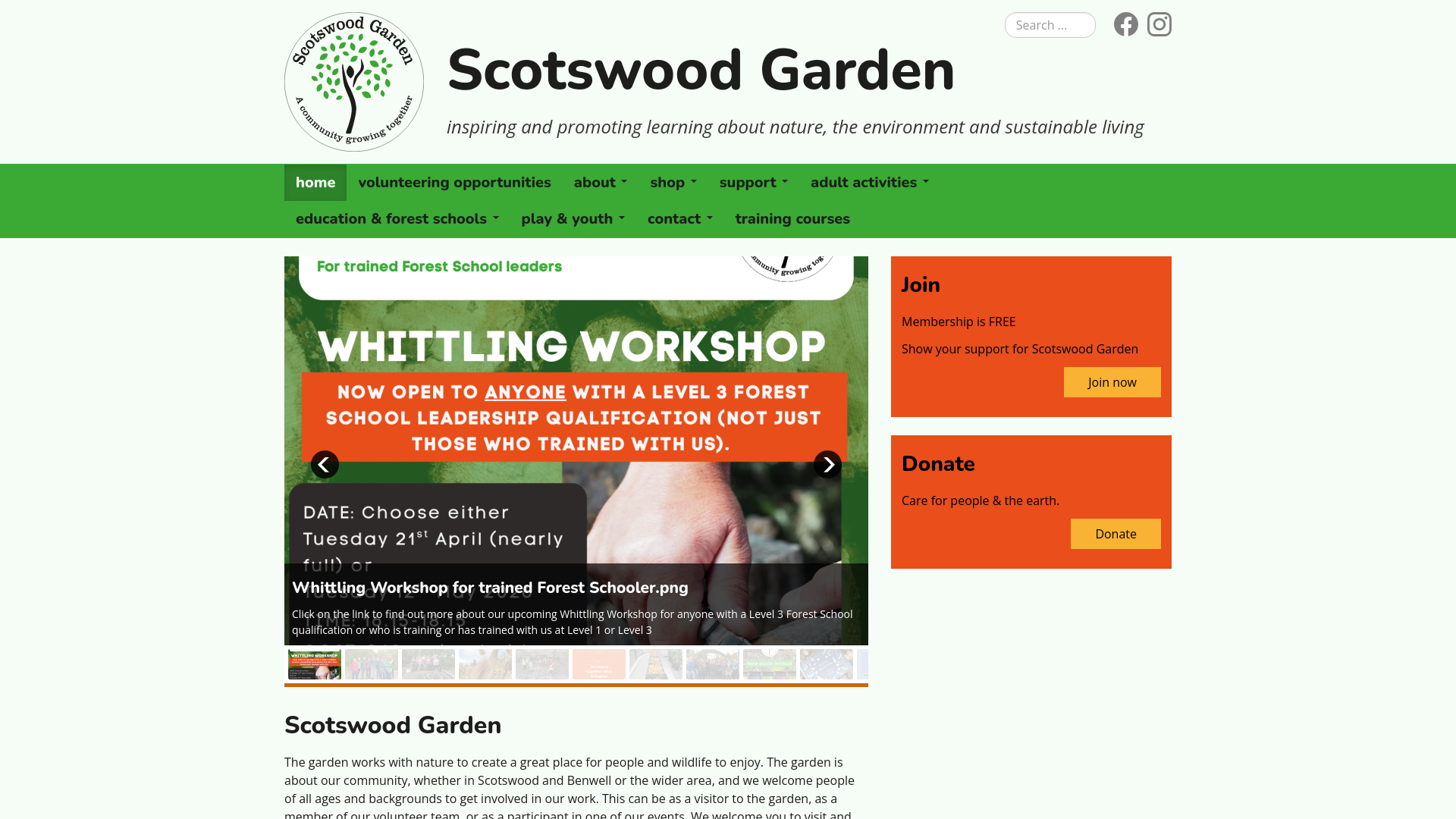 Website screenshot