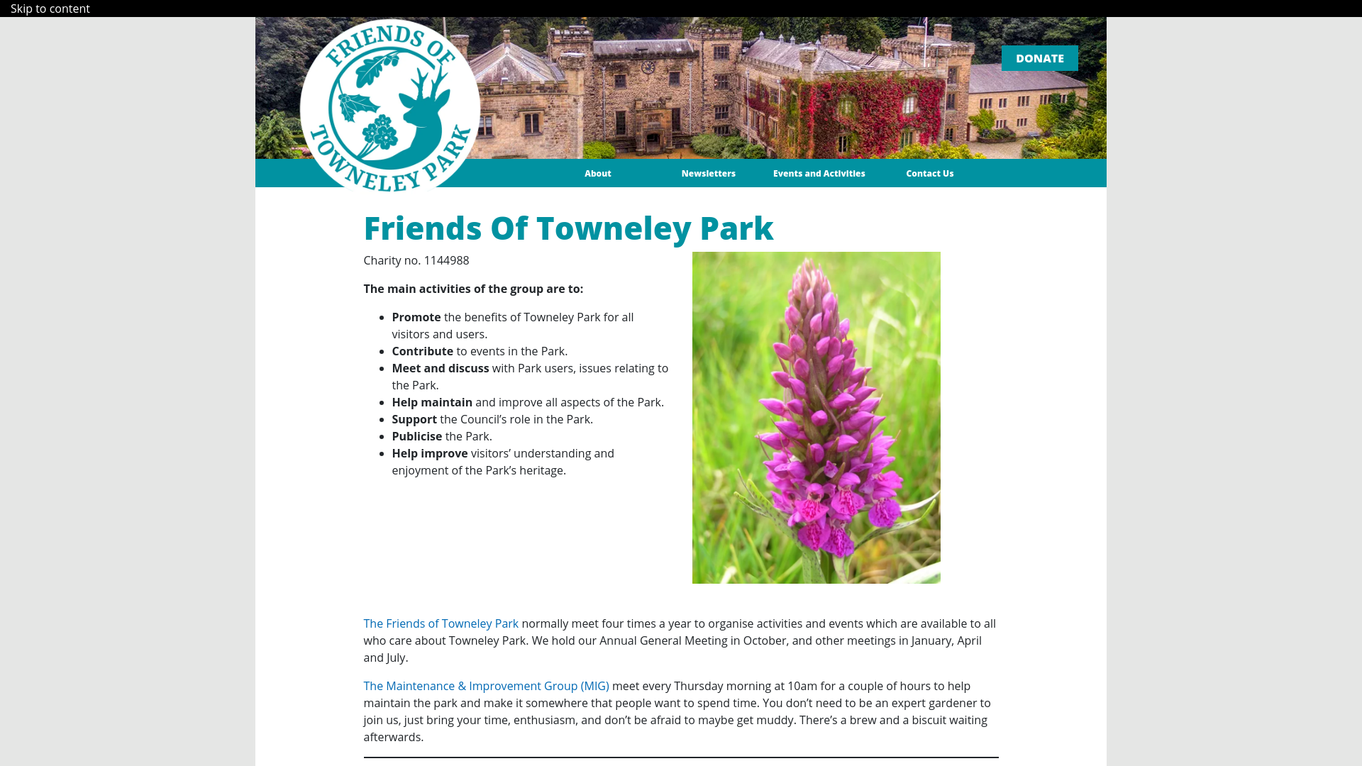 Website screenshot