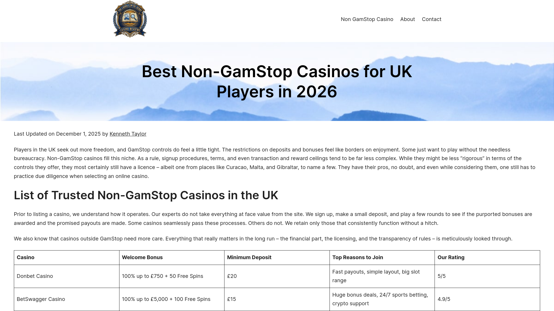 Website screenshot