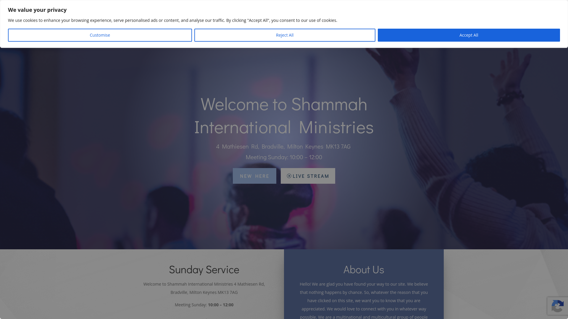 Website screenshot