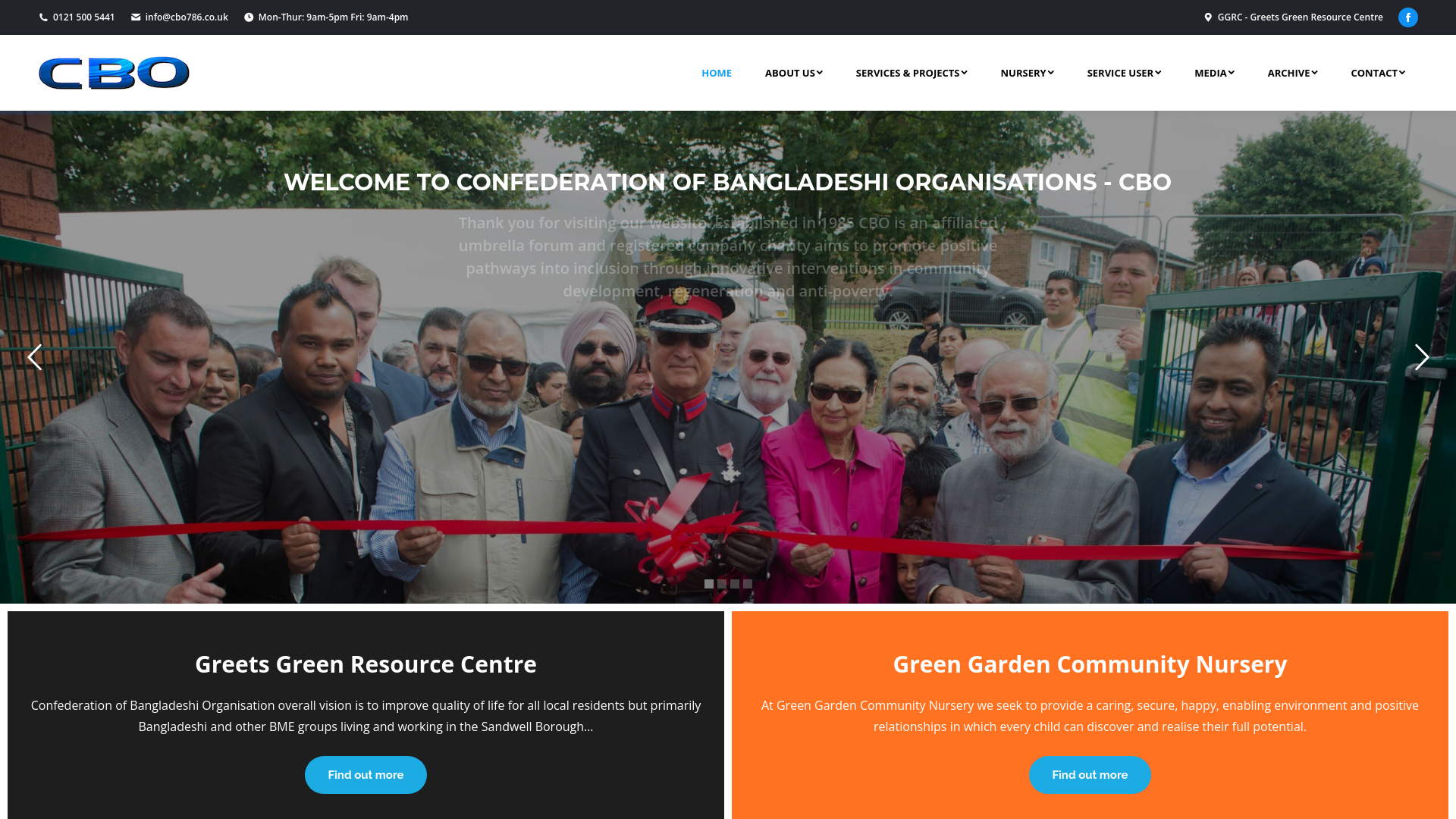 Website screenshot