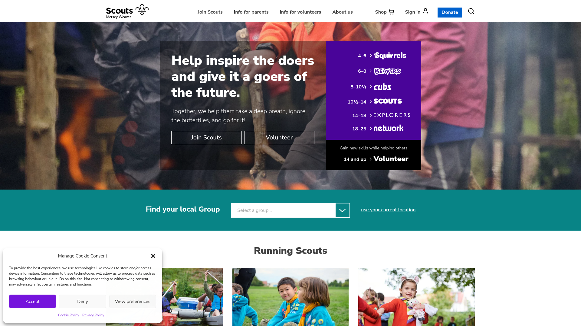Website screenshot