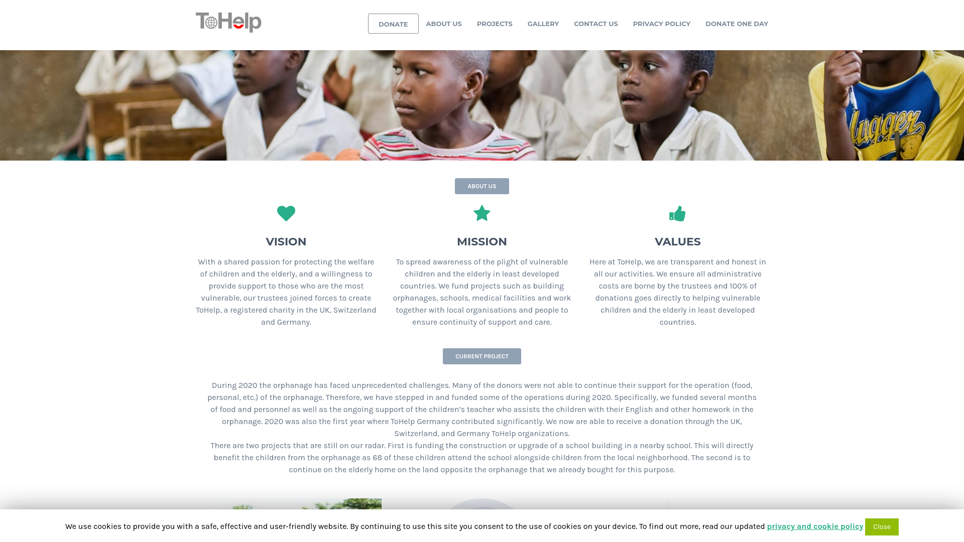 Website screenshot