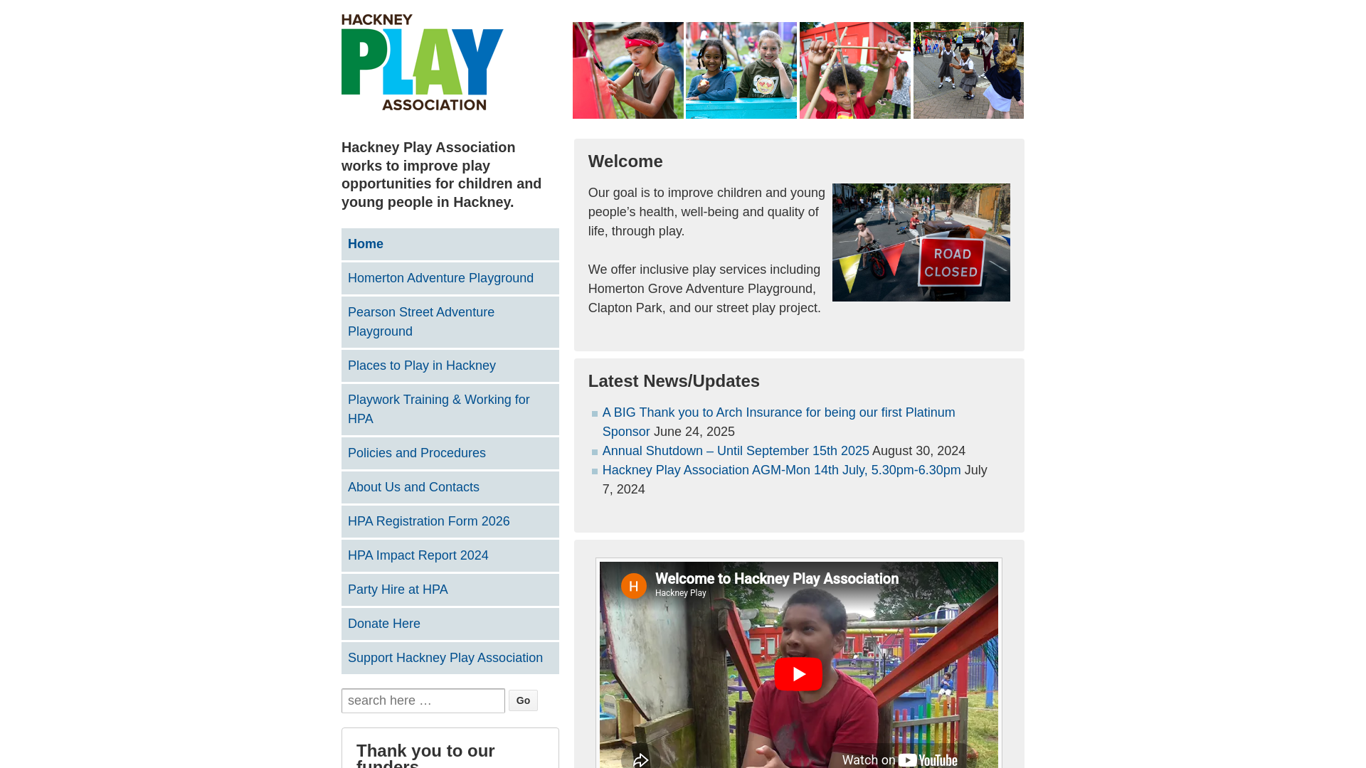 Website screenshot