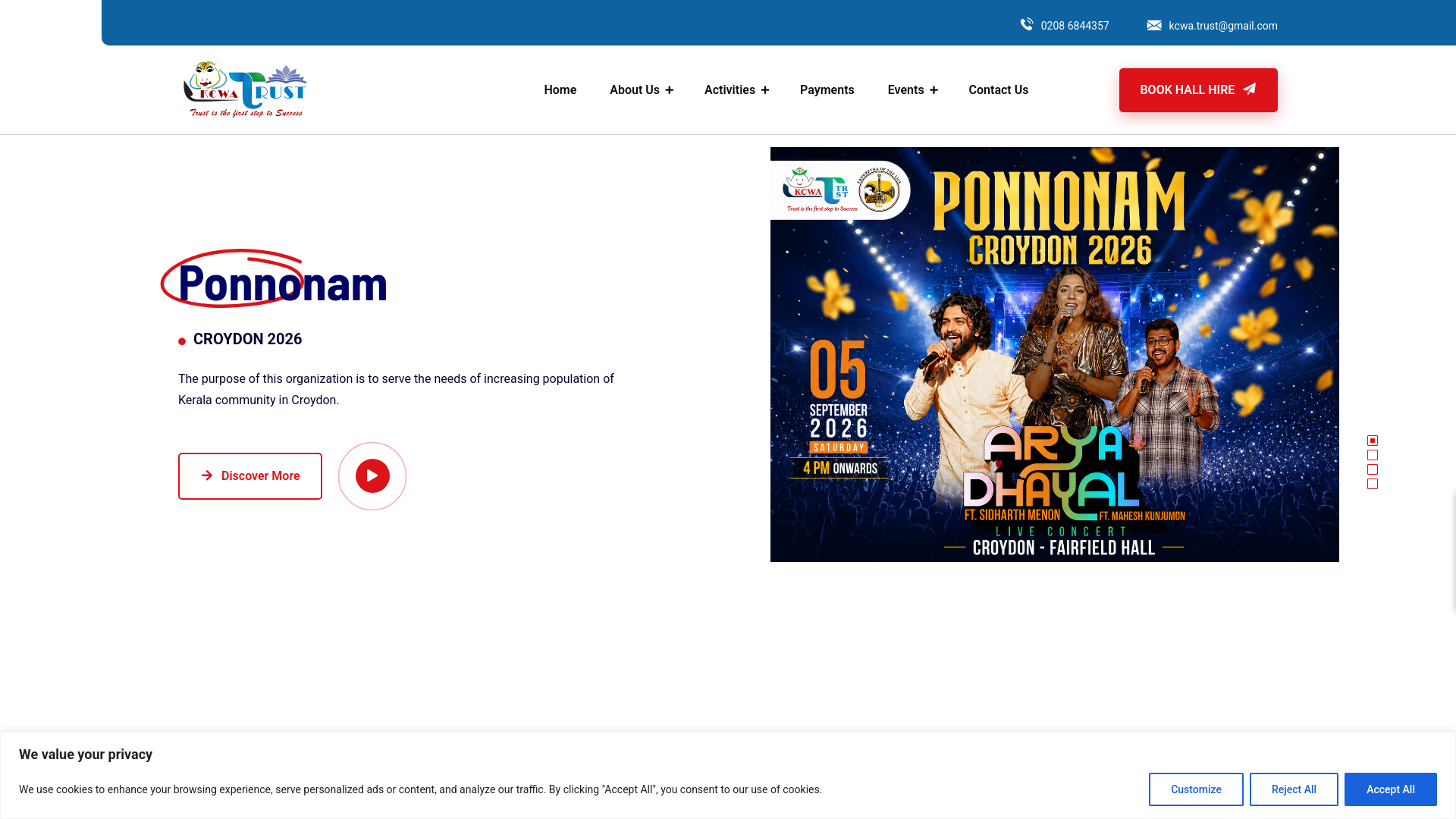 Website screenshot