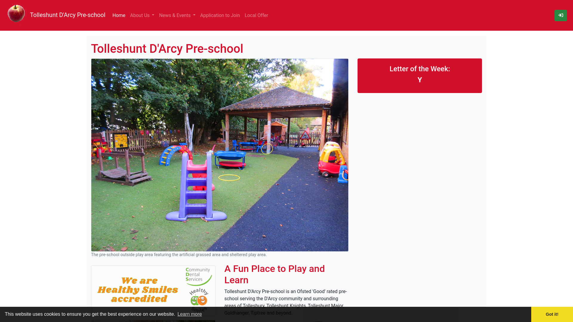 Website screenshot