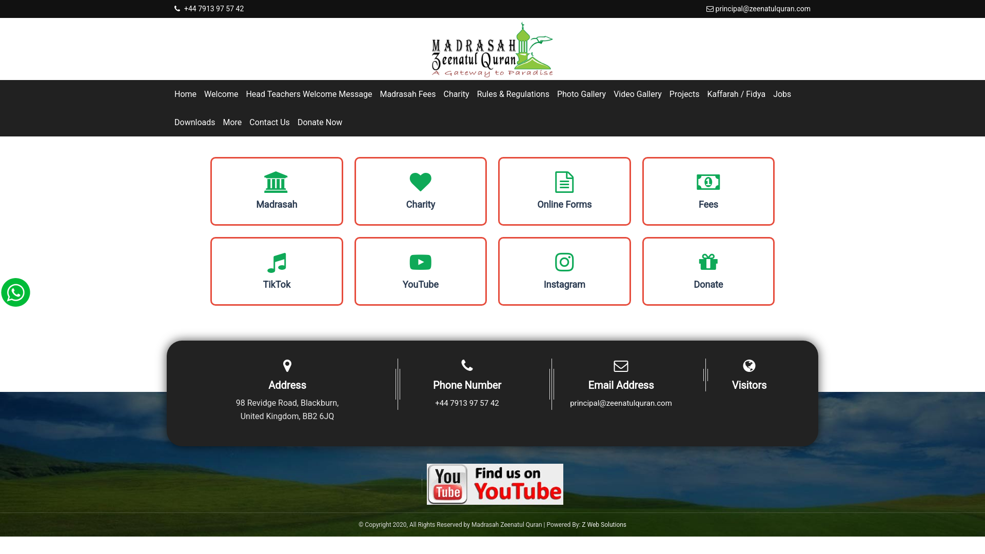 Website screenshot