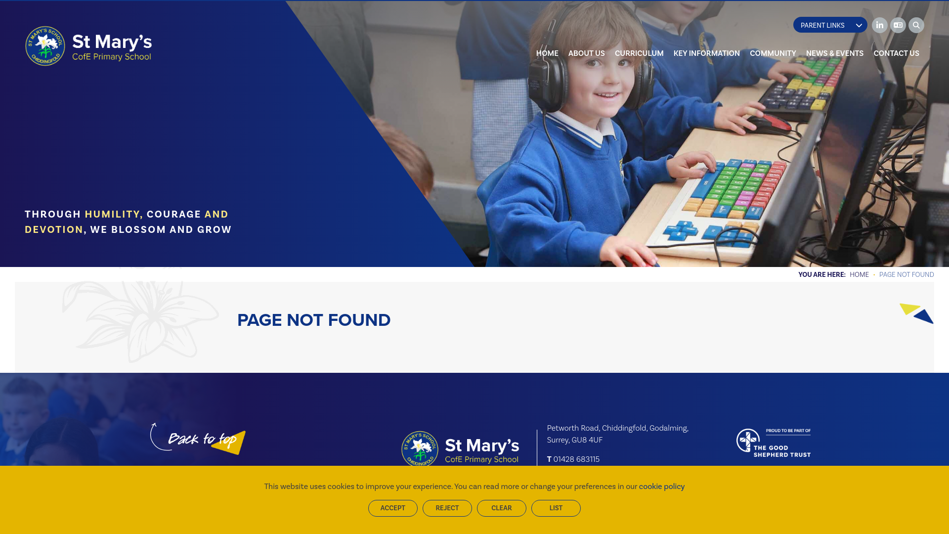 Website screenshot