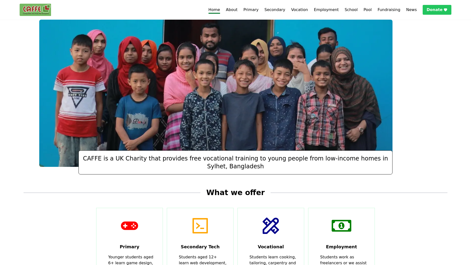 Website screenshot