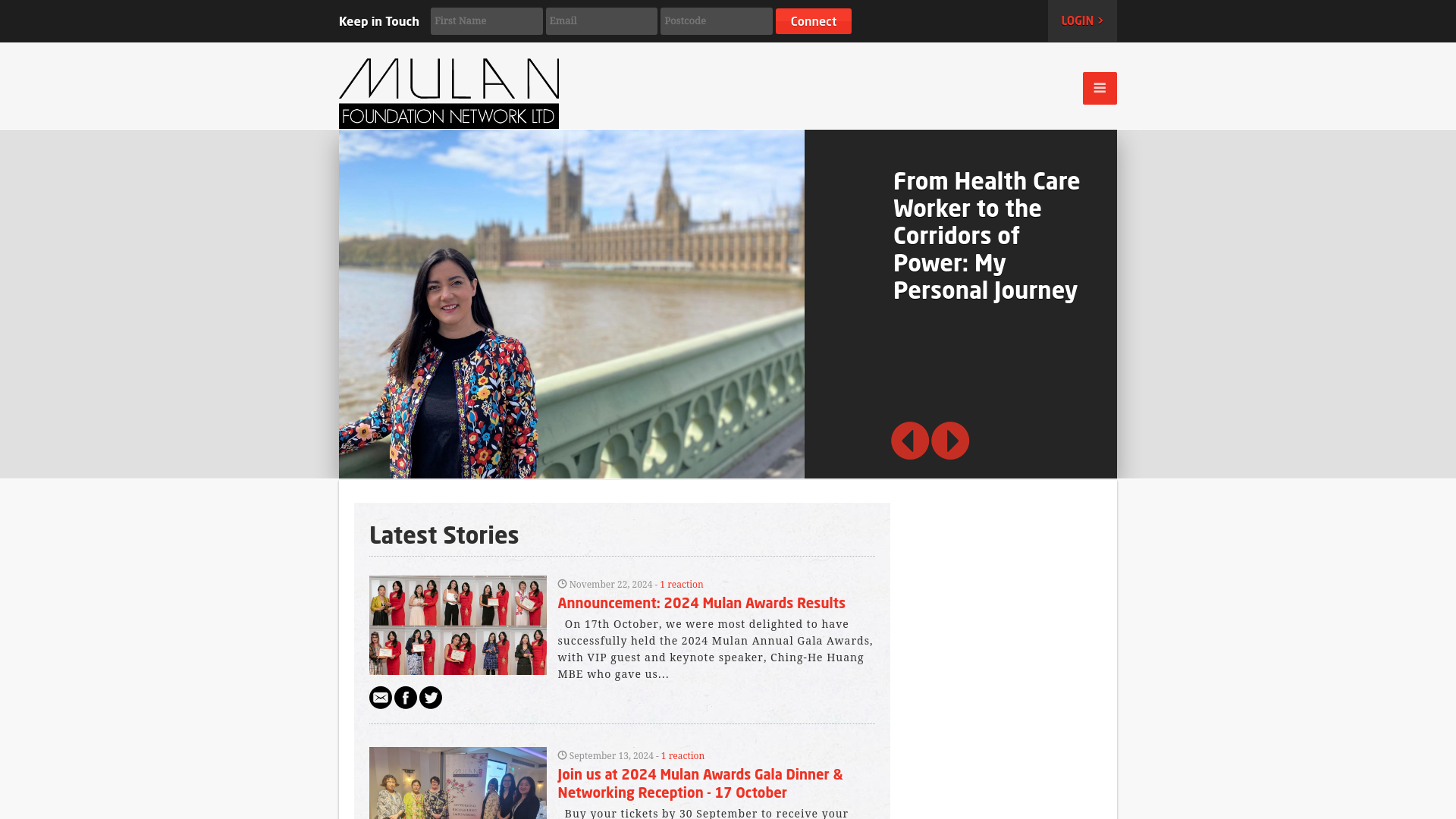 Website screenshot