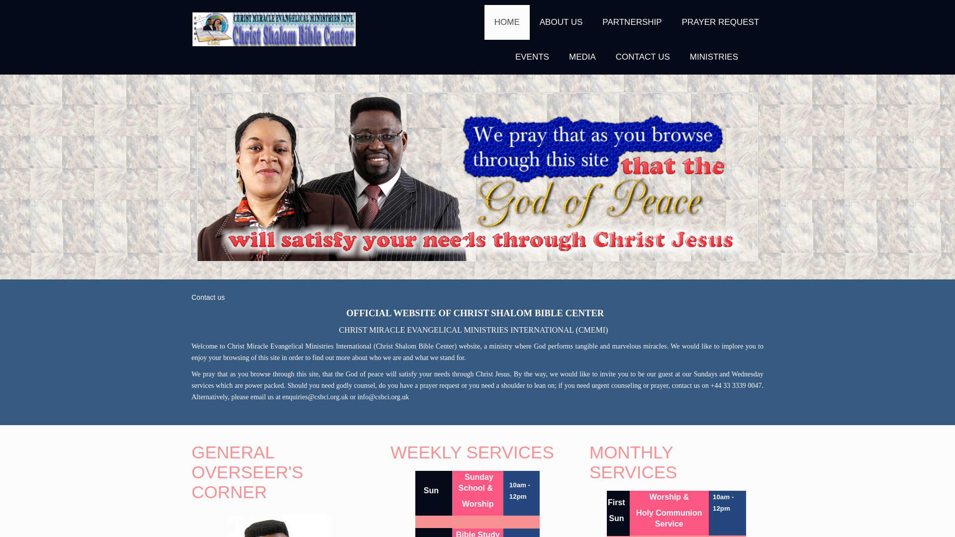 Website screenshot