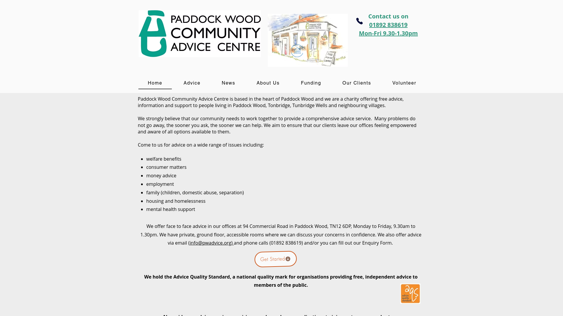 Website screenshot
