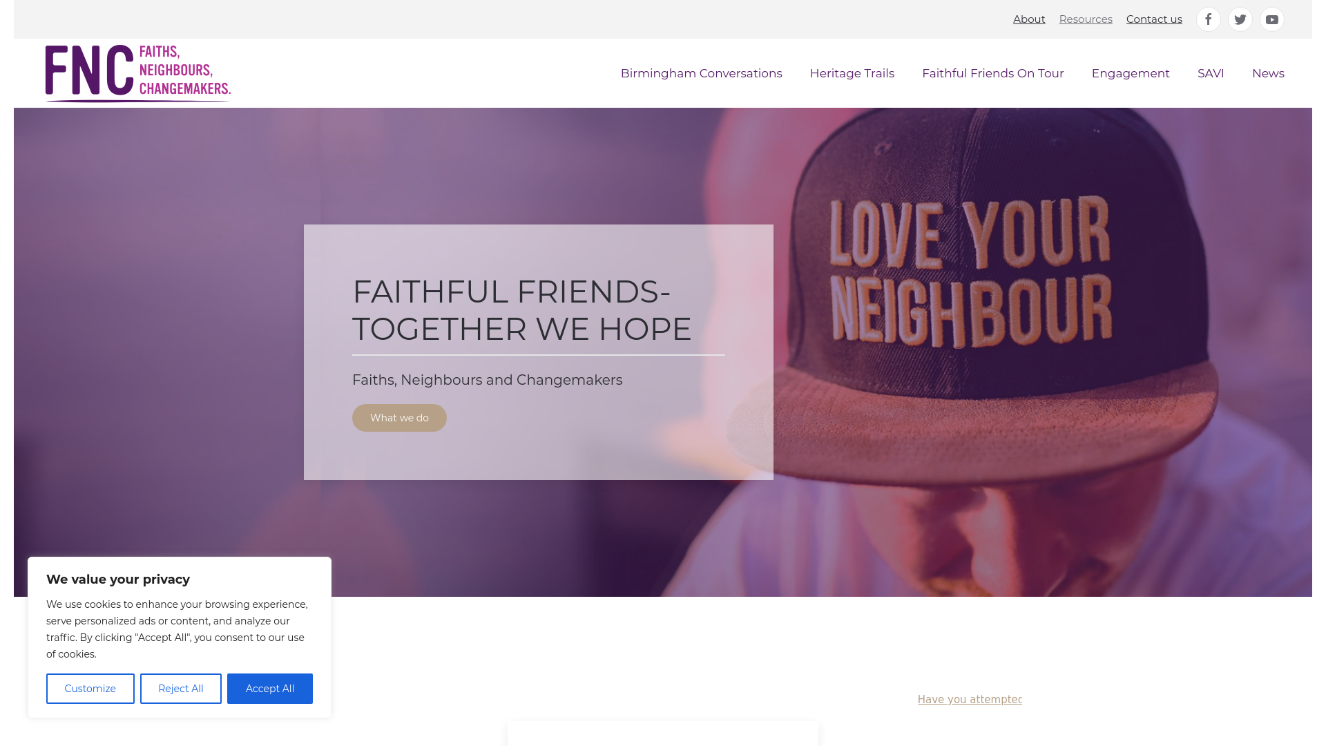 Website screenshot