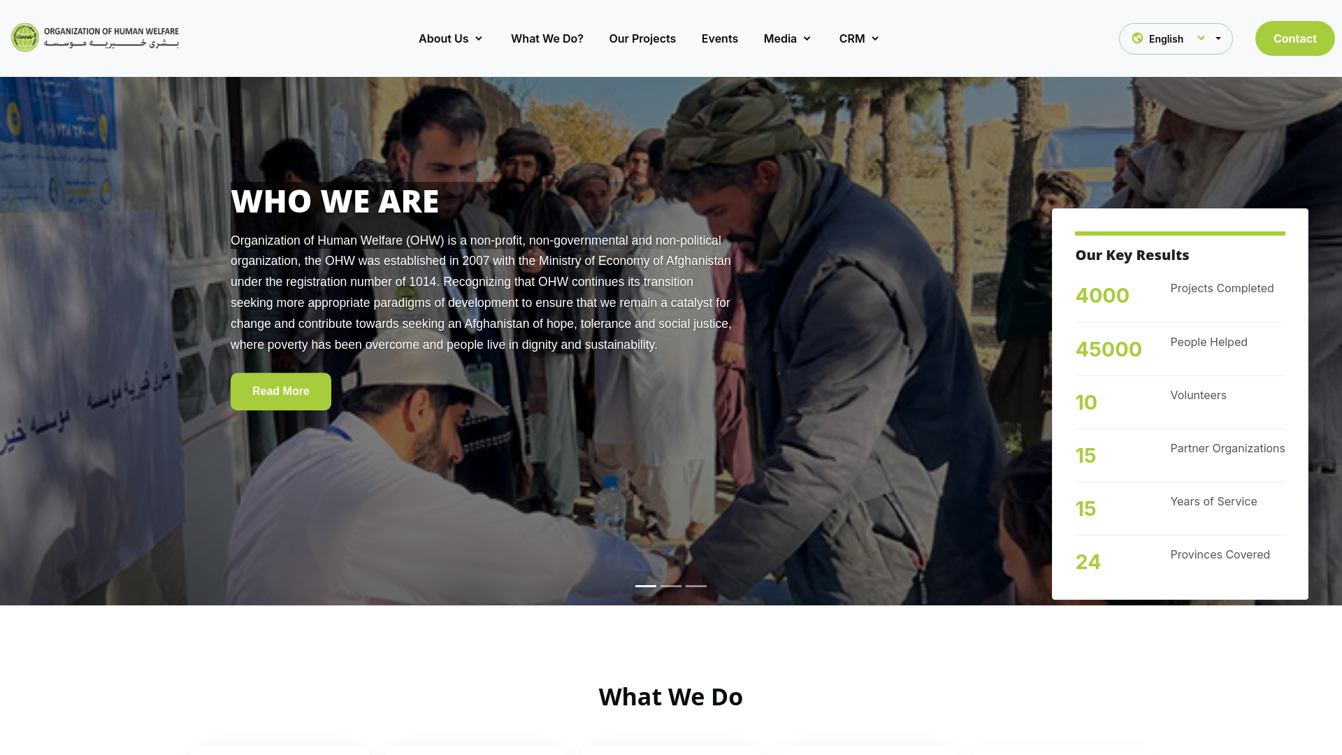 Website screenshot