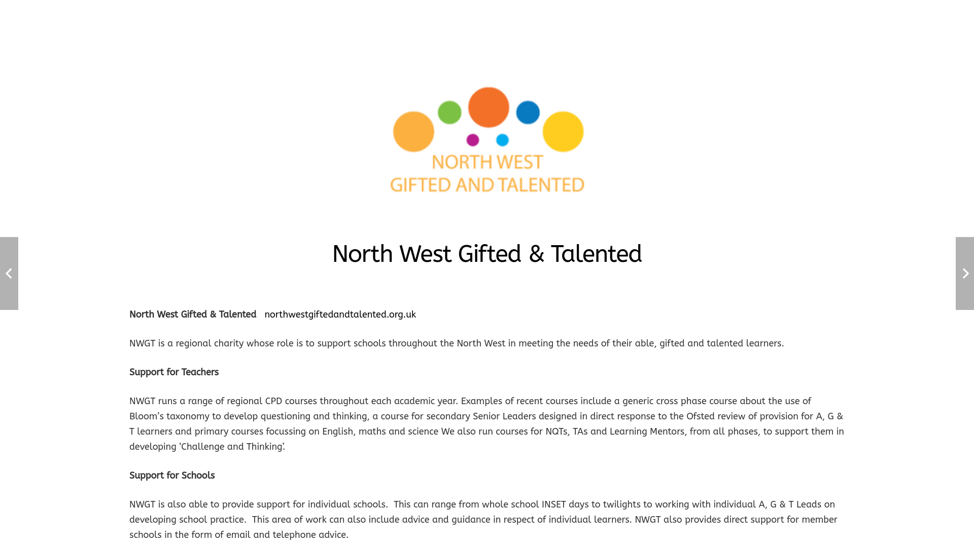 Website screenshot
