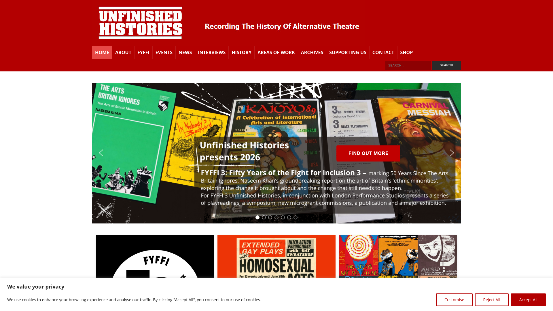 Website screenshot