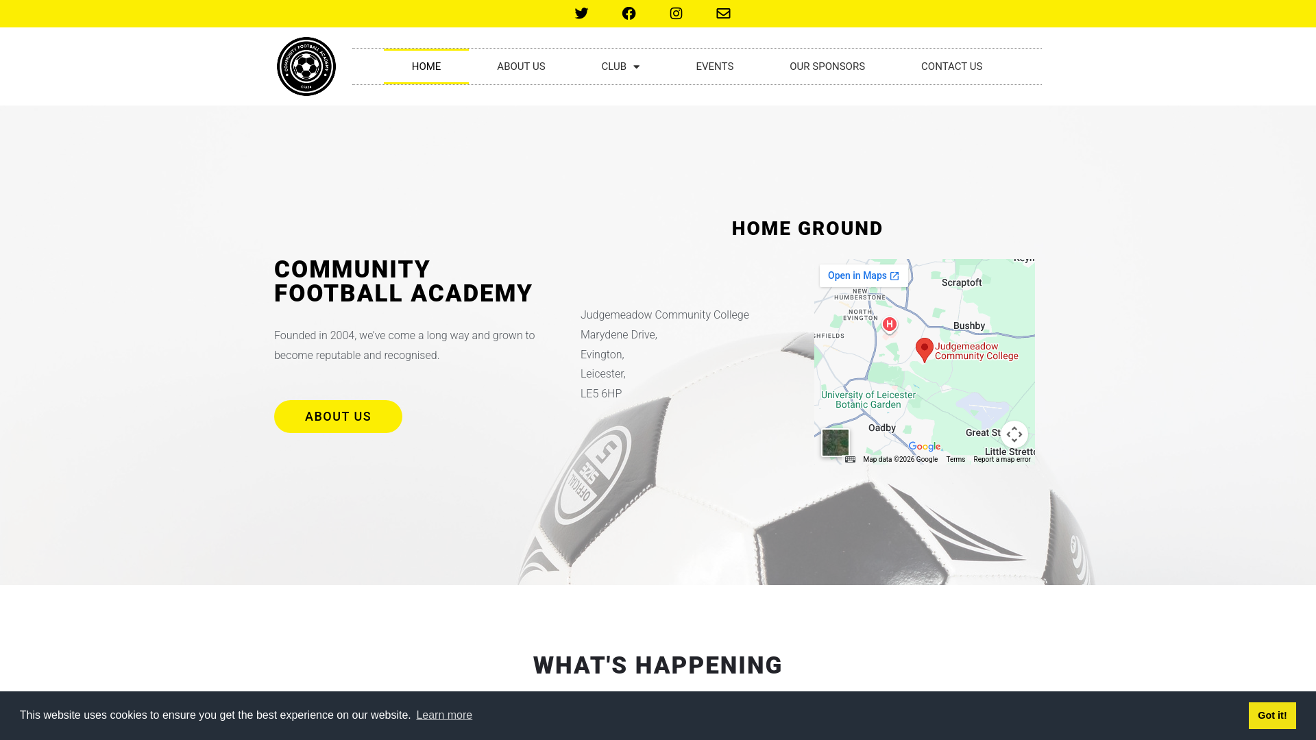 Website screenshot