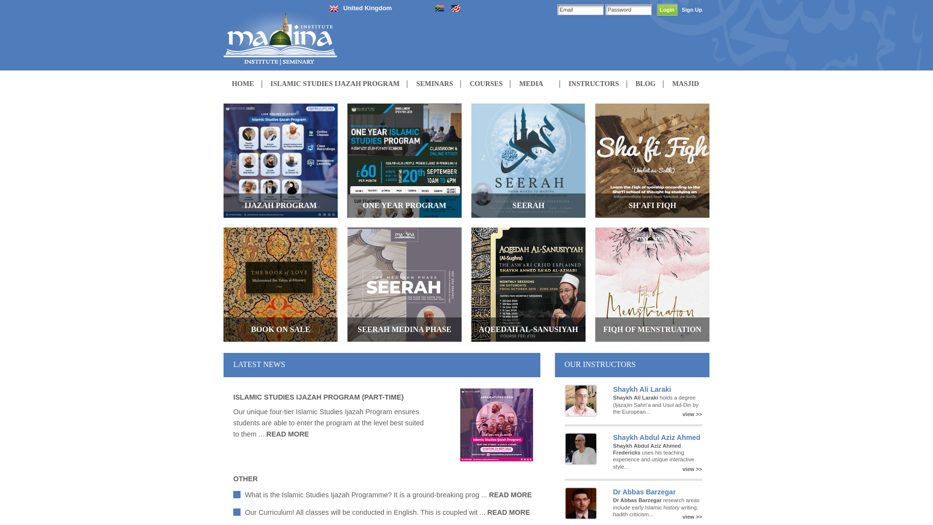 Website screenshot