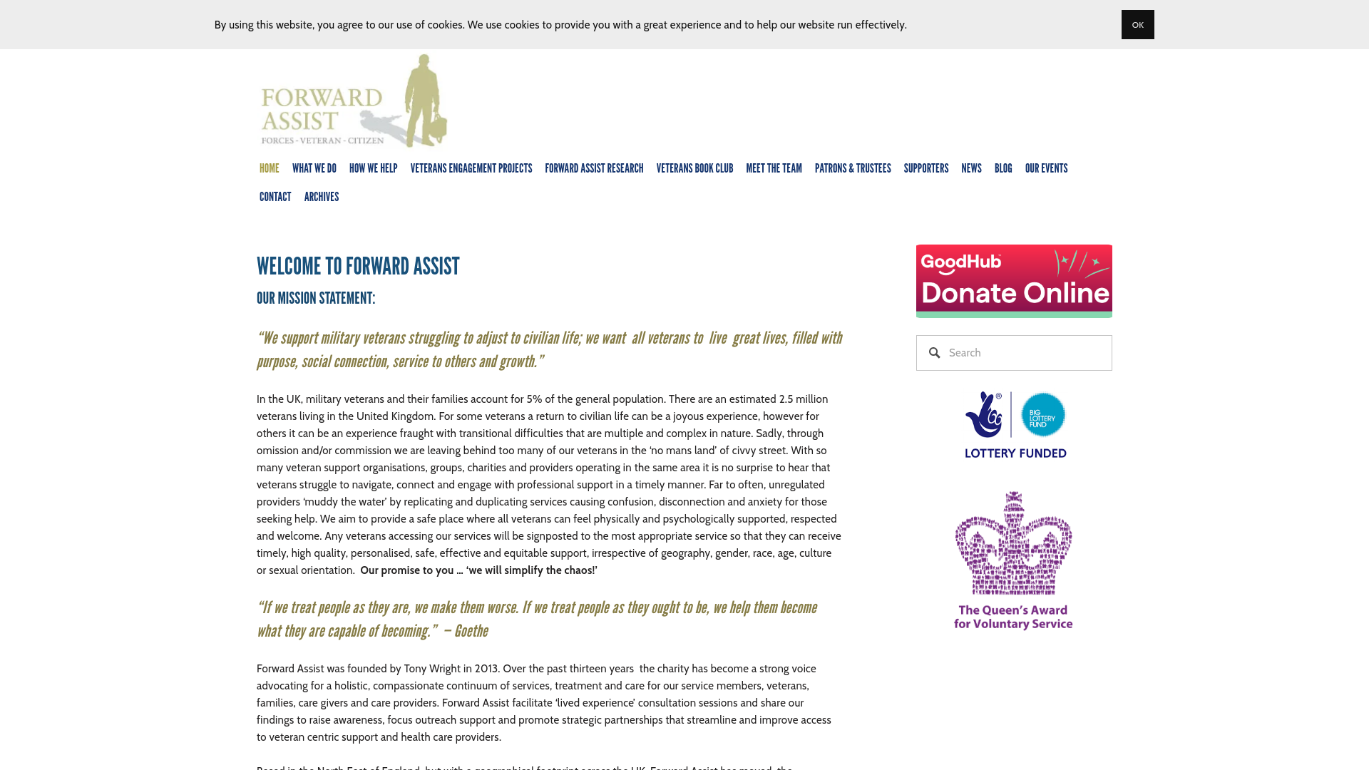 Website screenshot