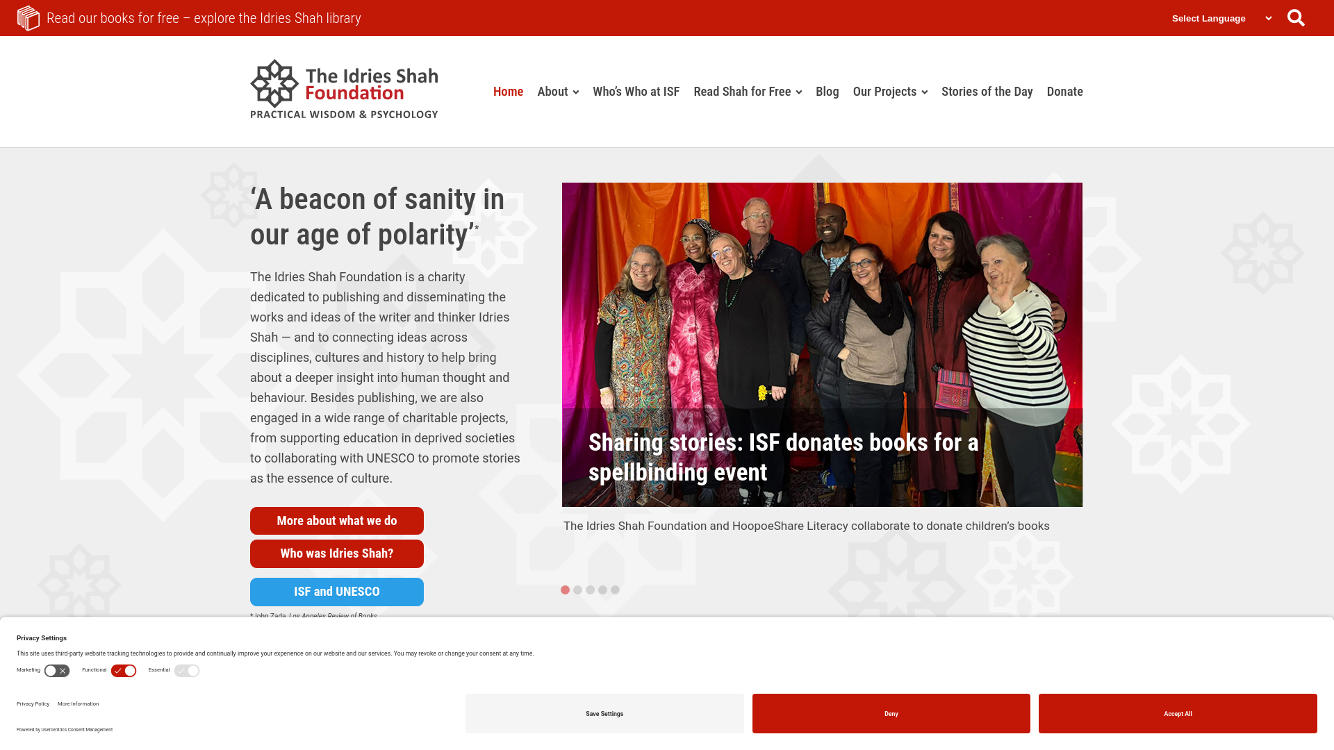 Website screenshot