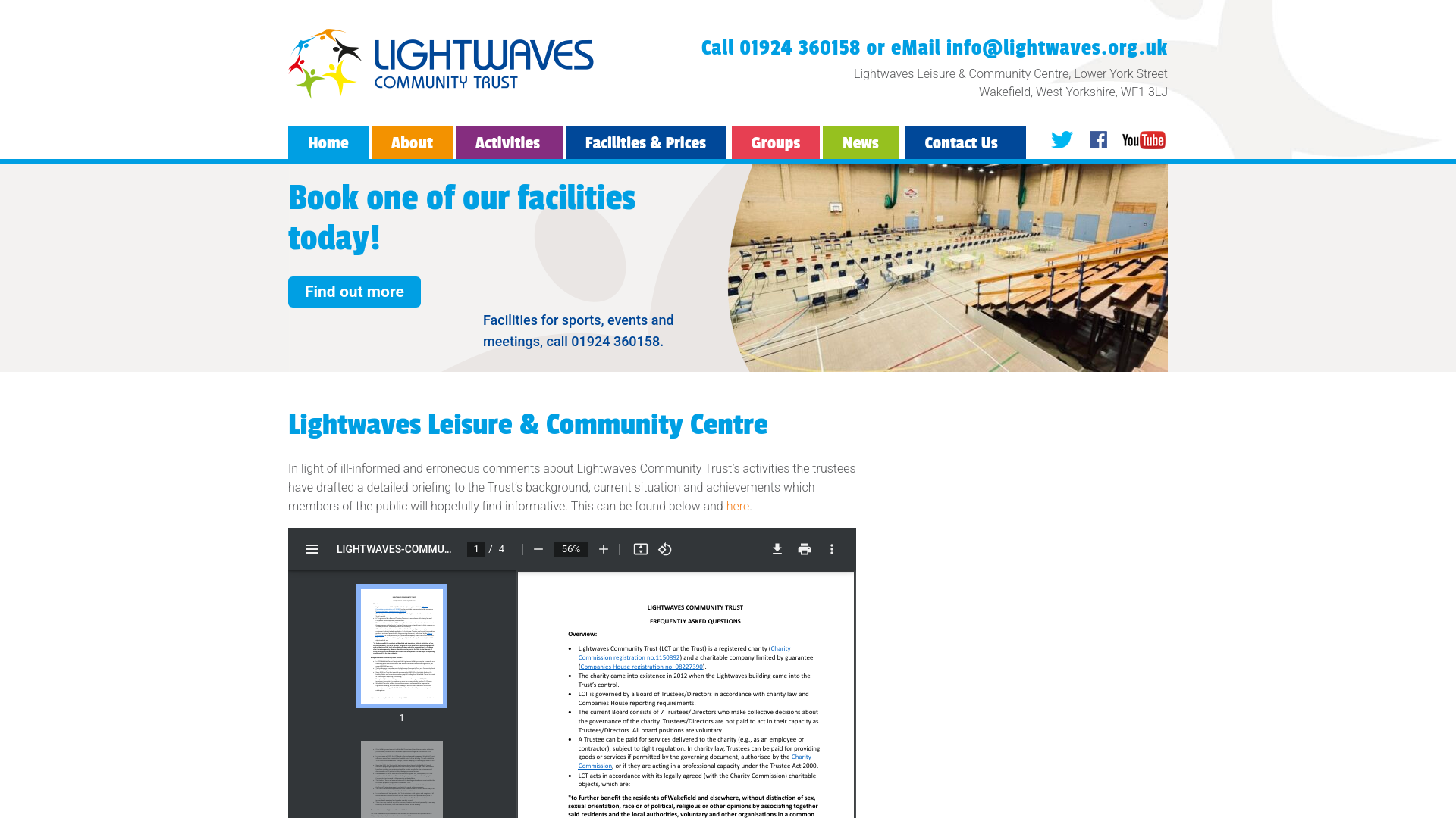 Website screenshot
