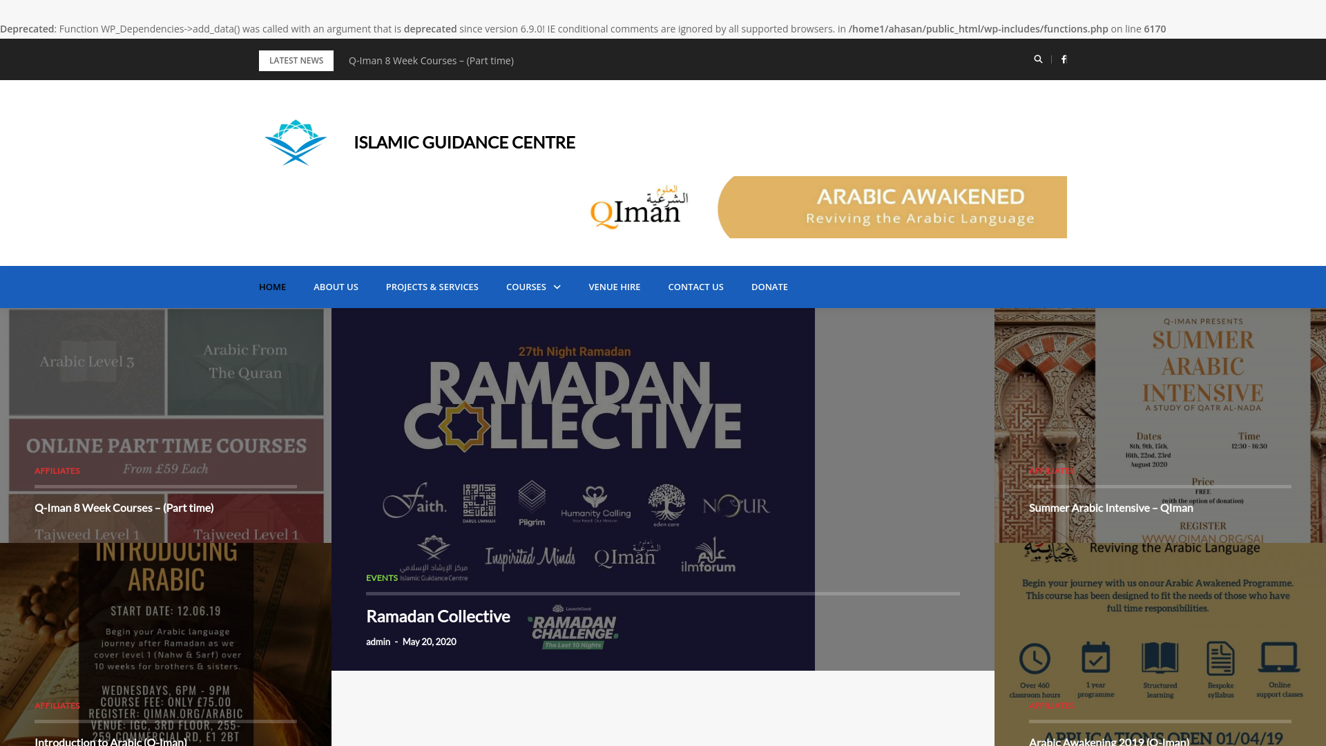 Website screenshot