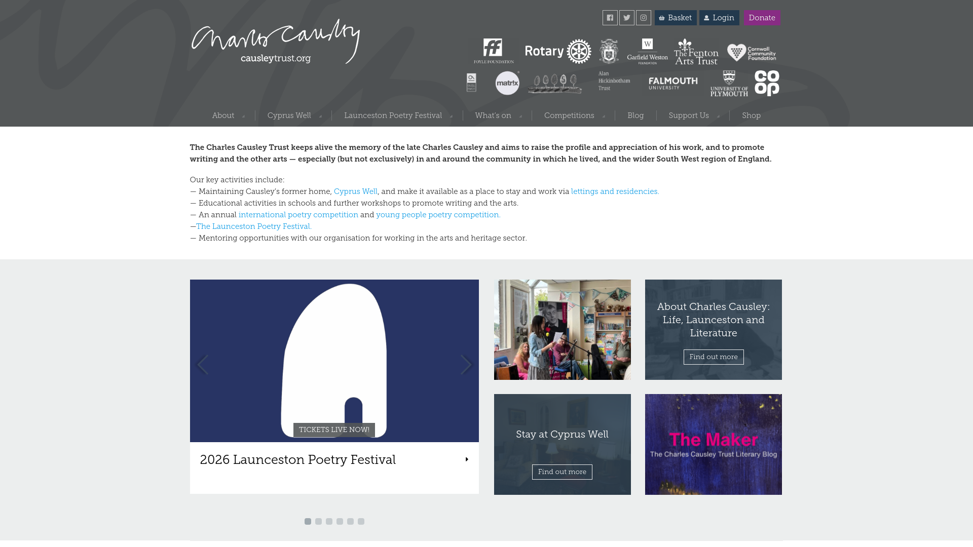 Website screenshot