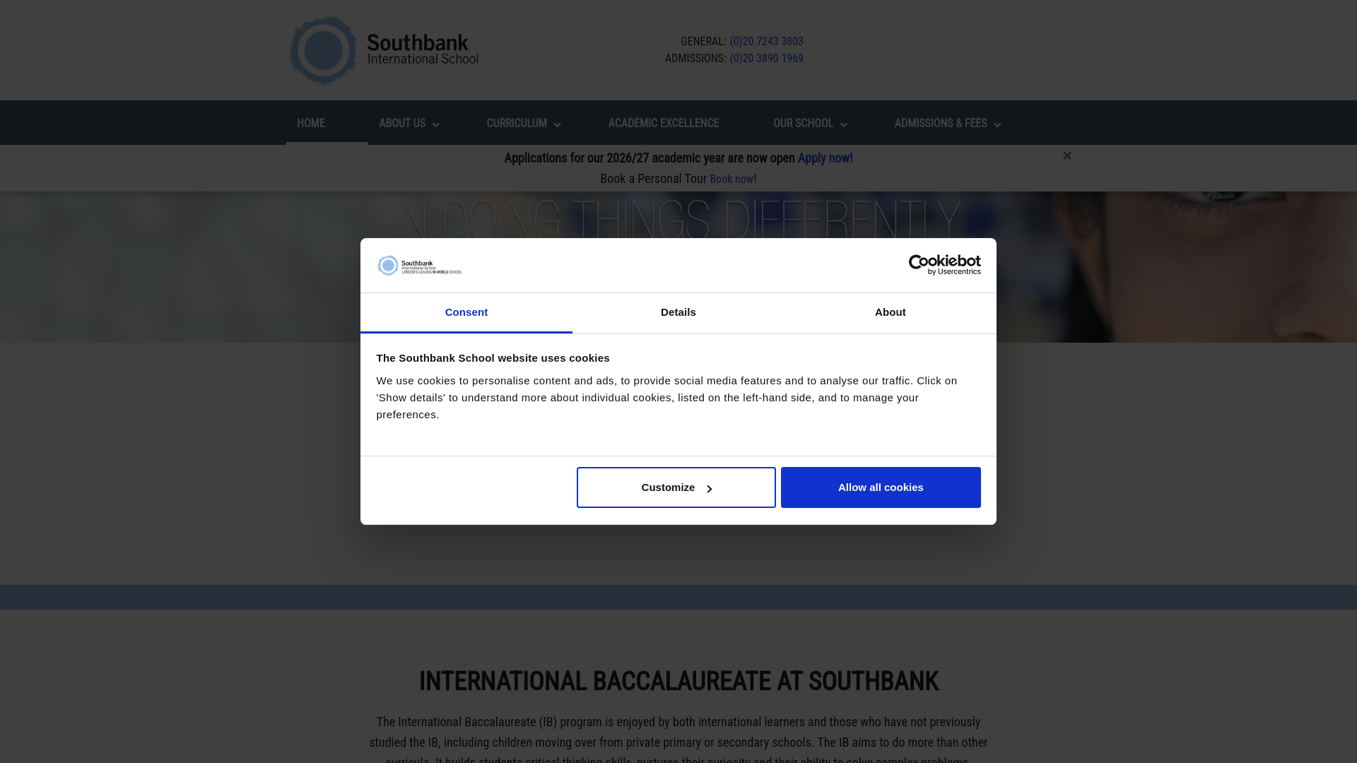 Website screenshot