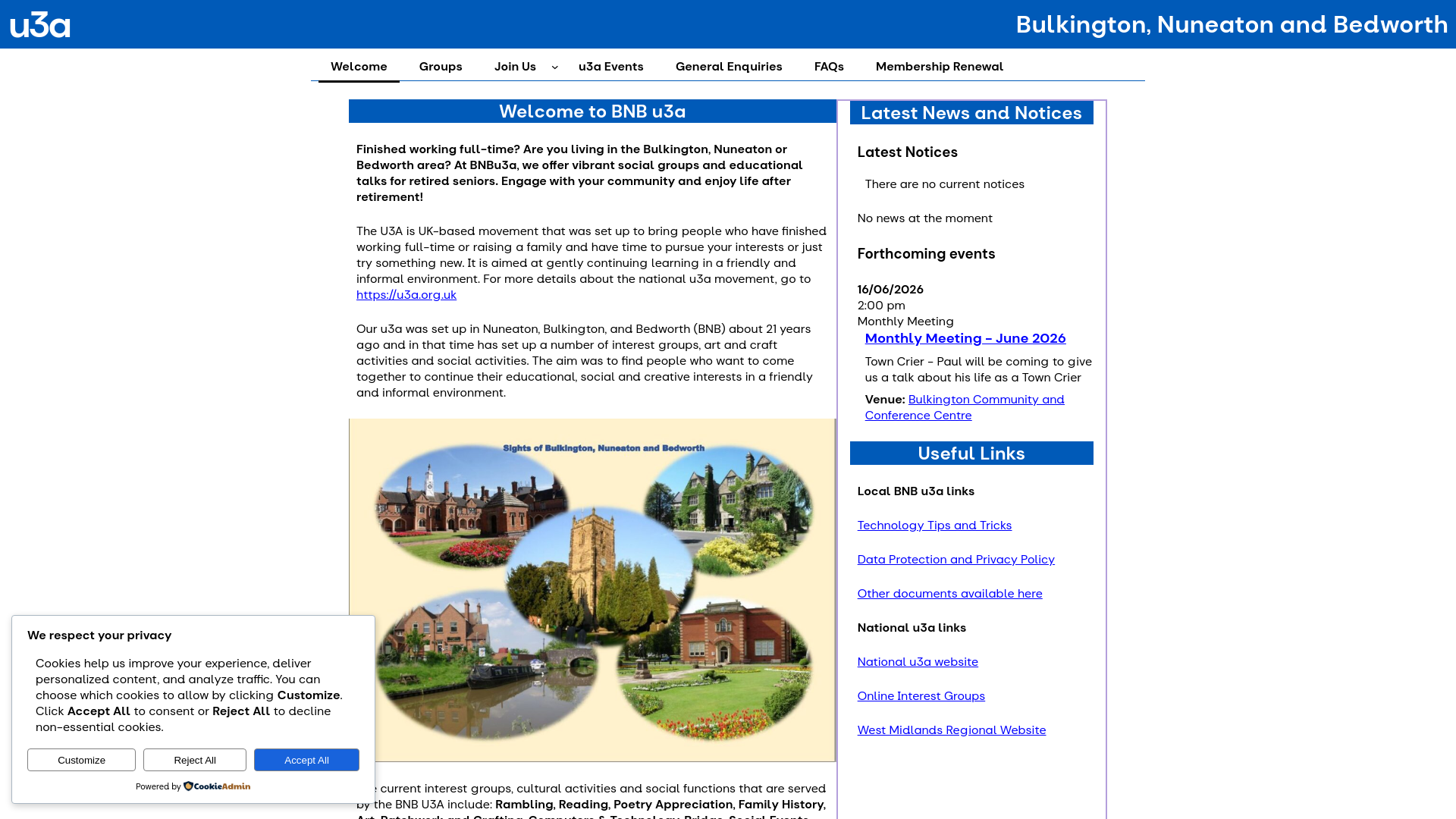 Website screenshot