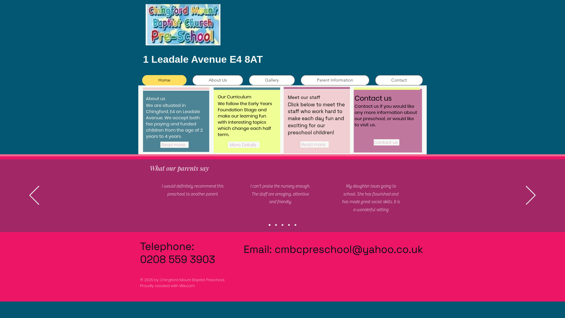 Website screenshot