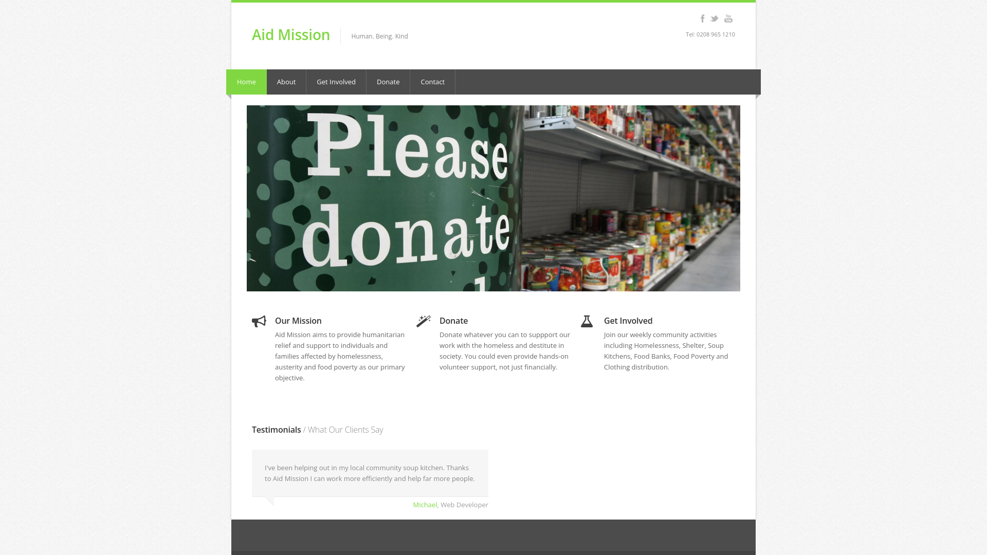 Website screenshot