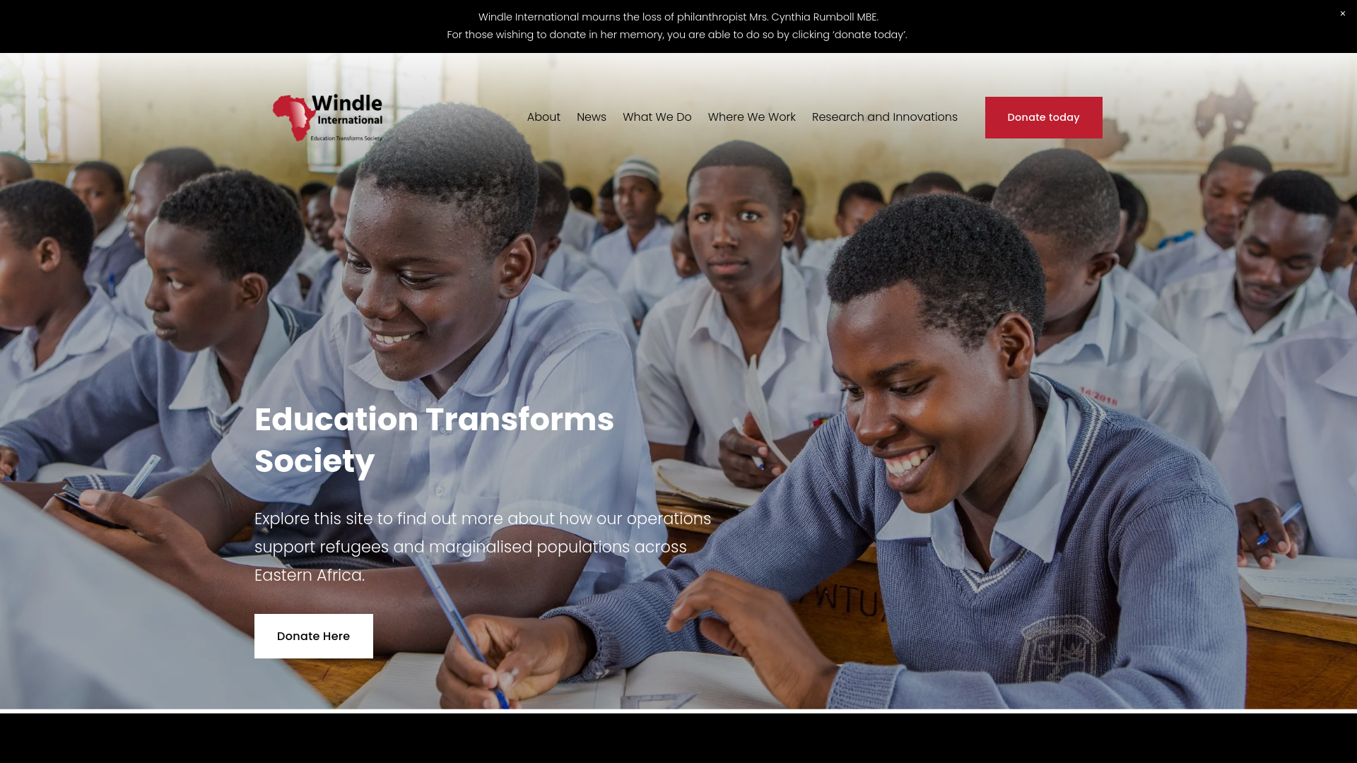 Website screenshot