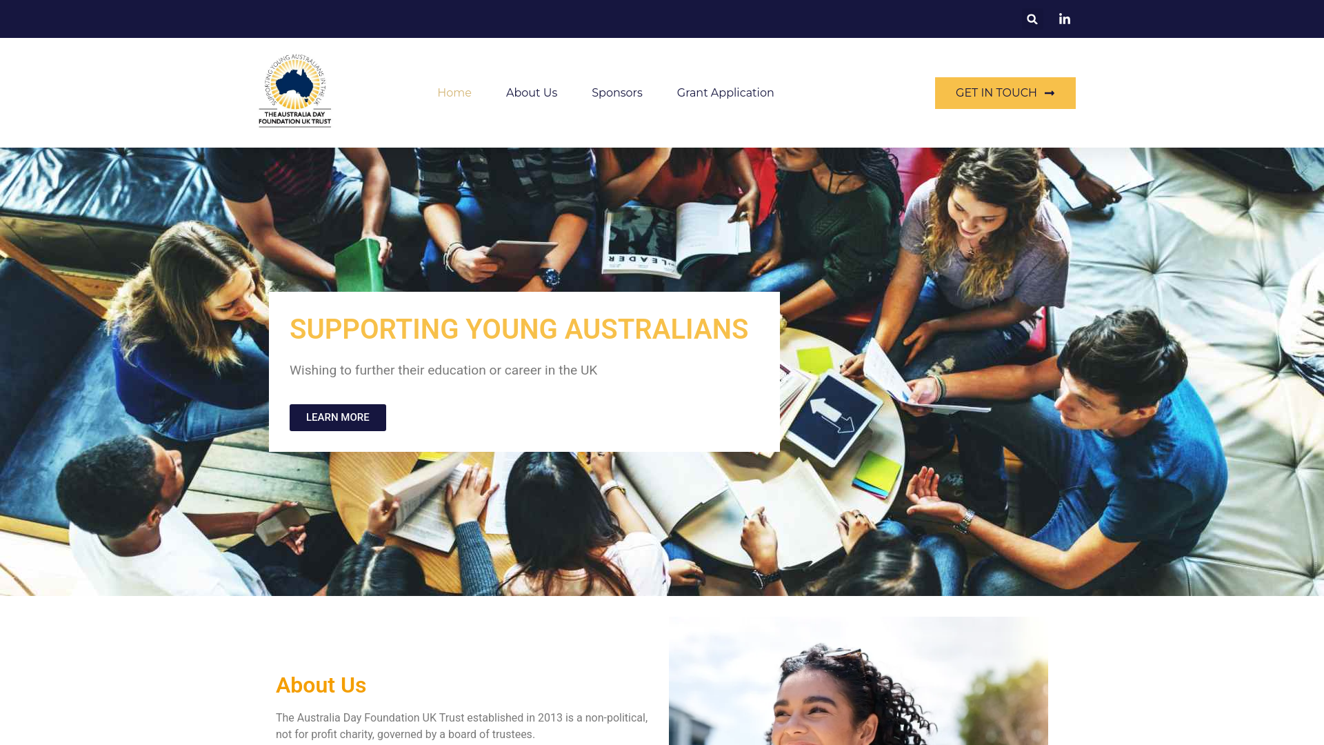 Website screenshot