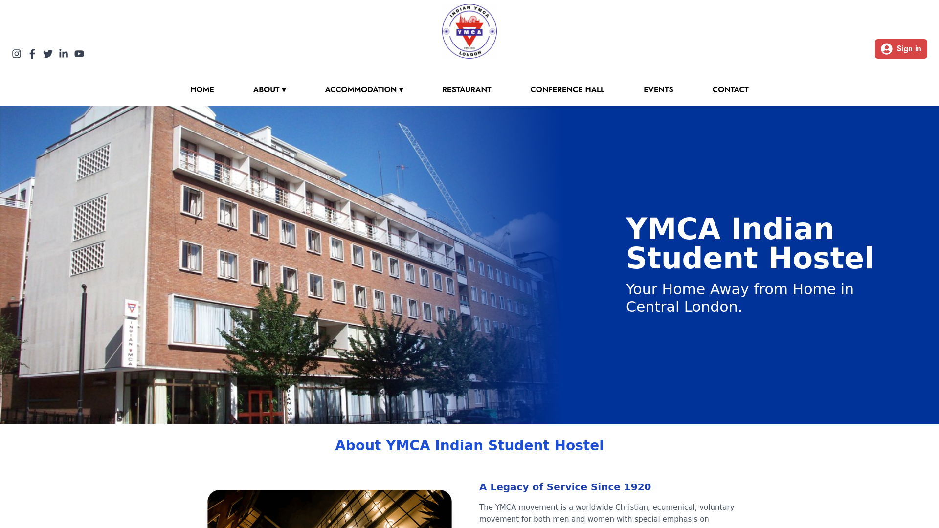 Website screenshot