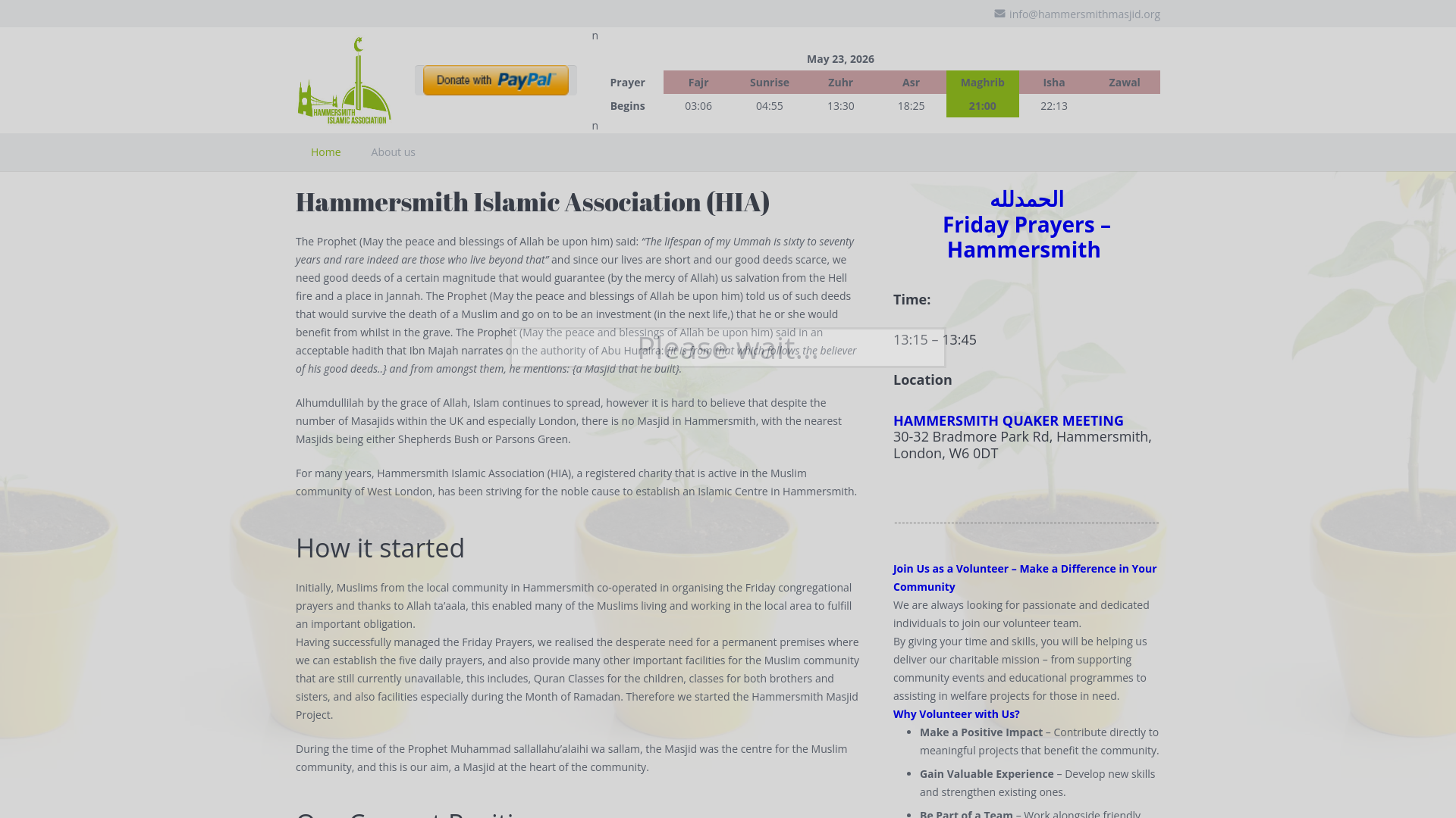 Website screenshot
