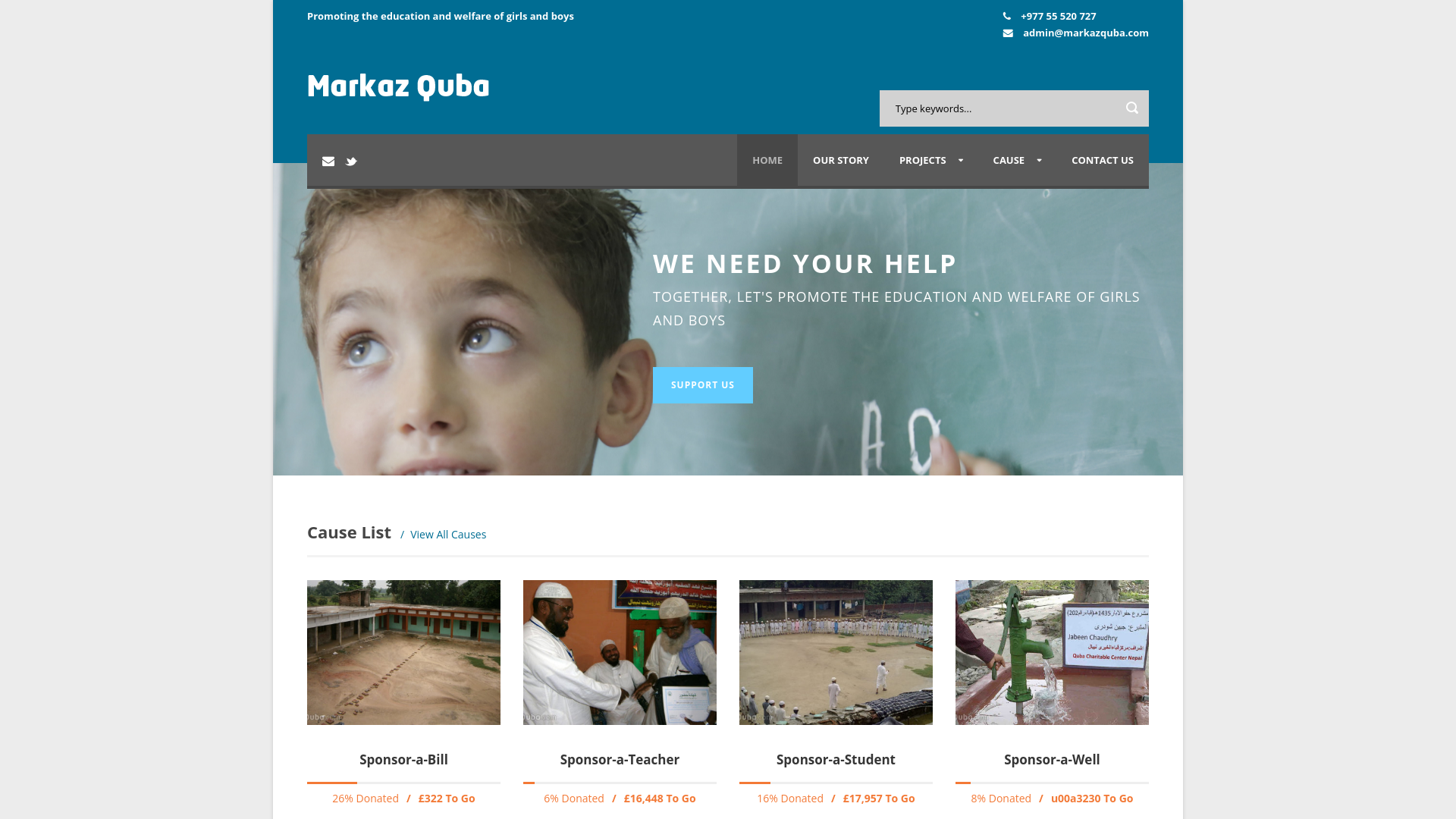 Website screenshot