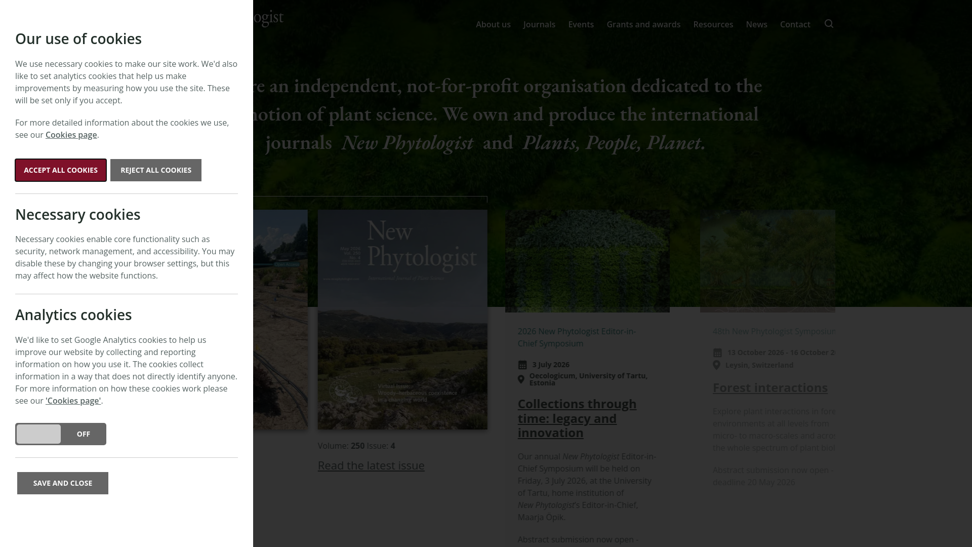 Website screenshot