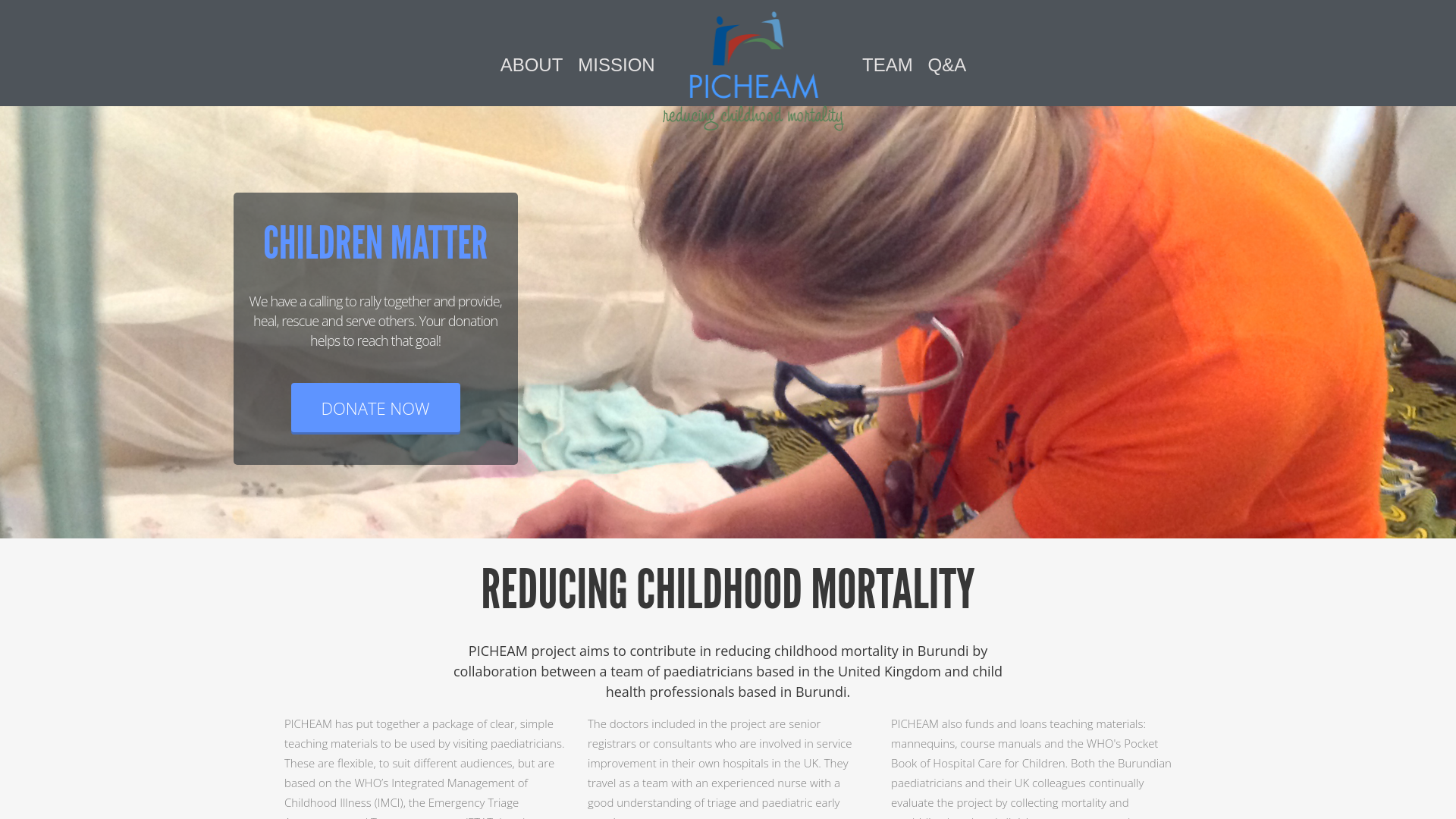 Website screenshot