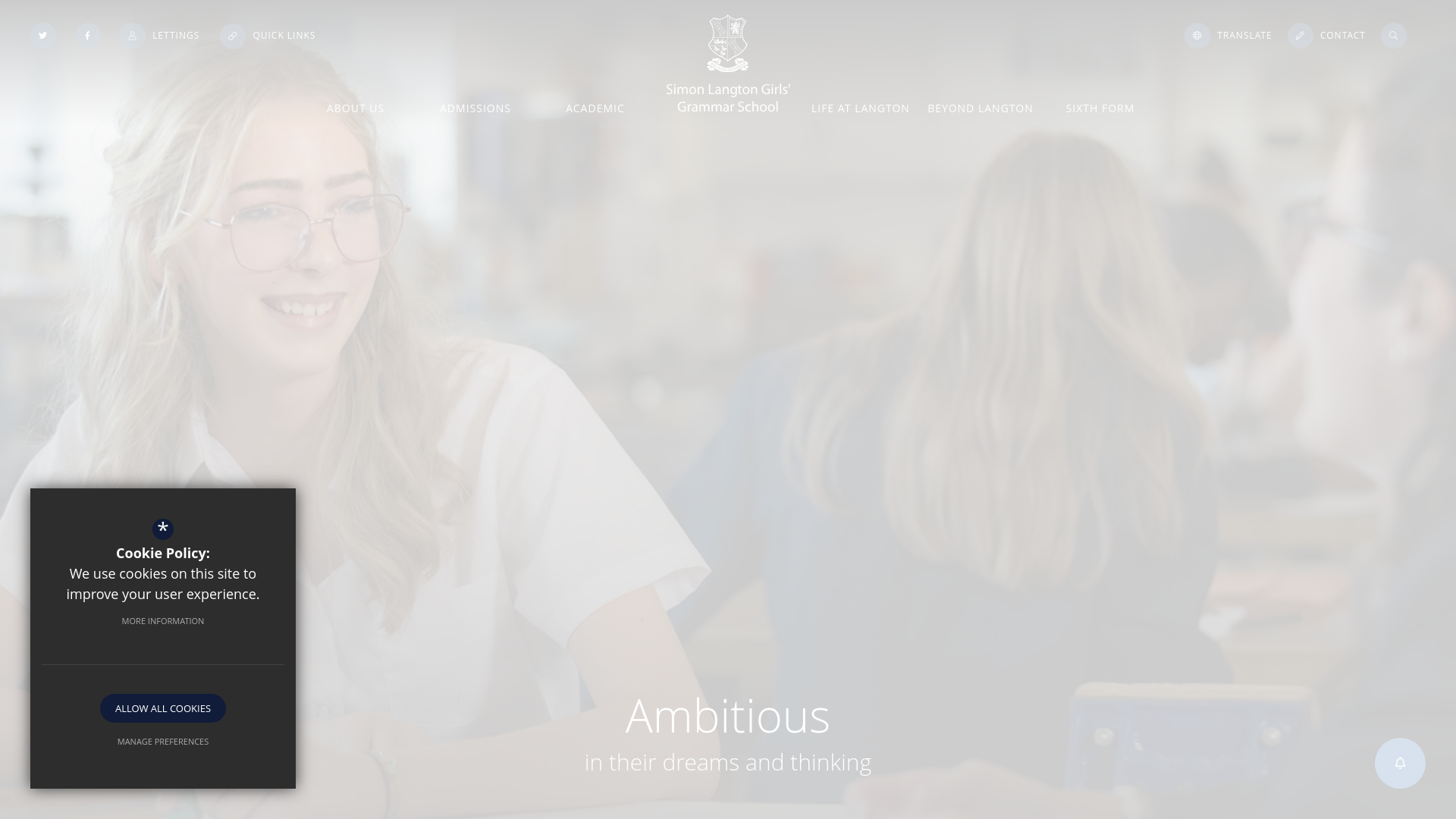 Website screenshot