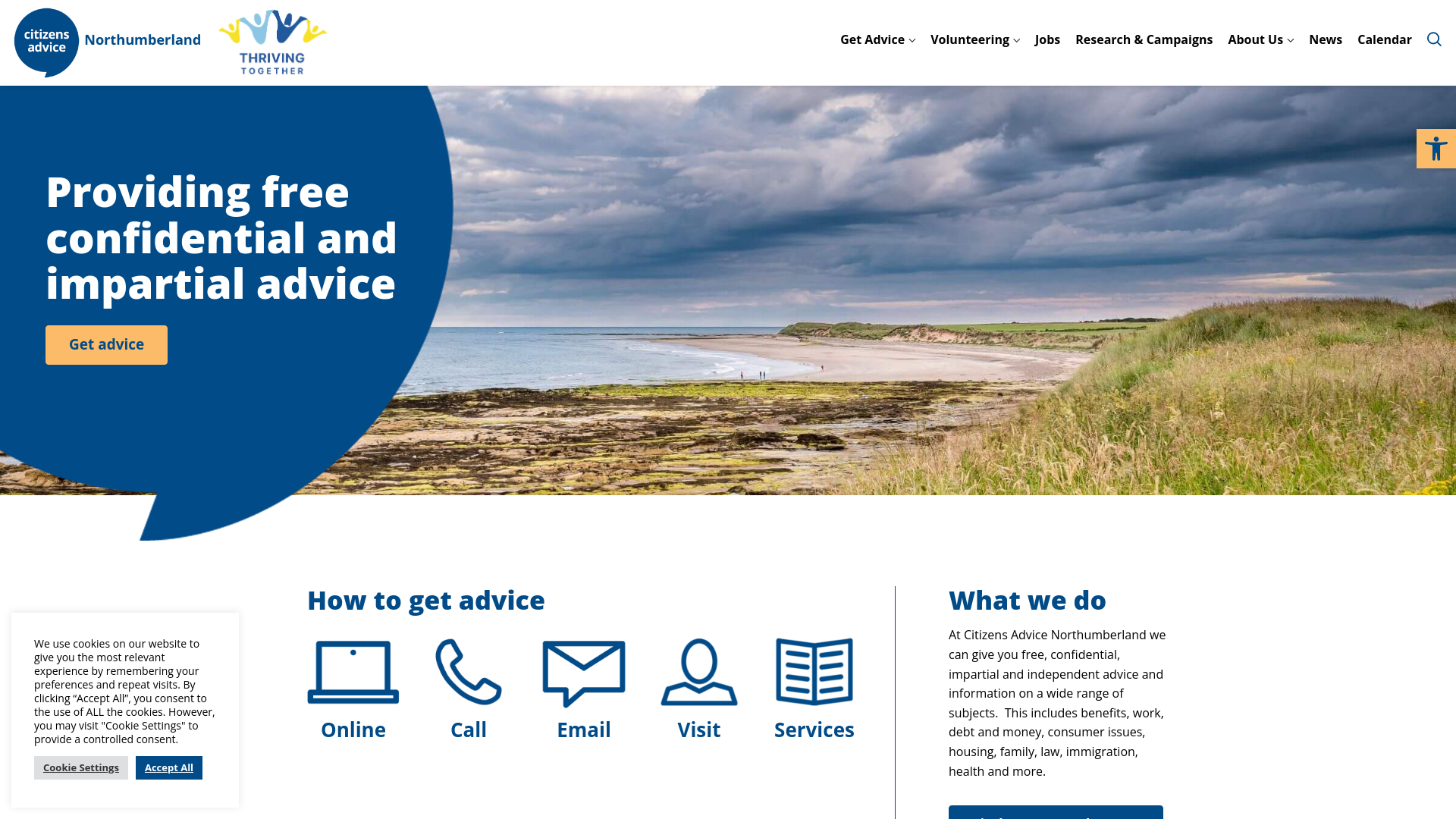 Website screenshot