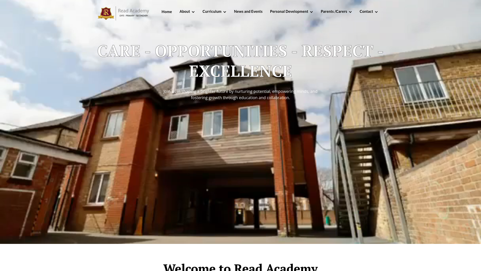 Website screenshot