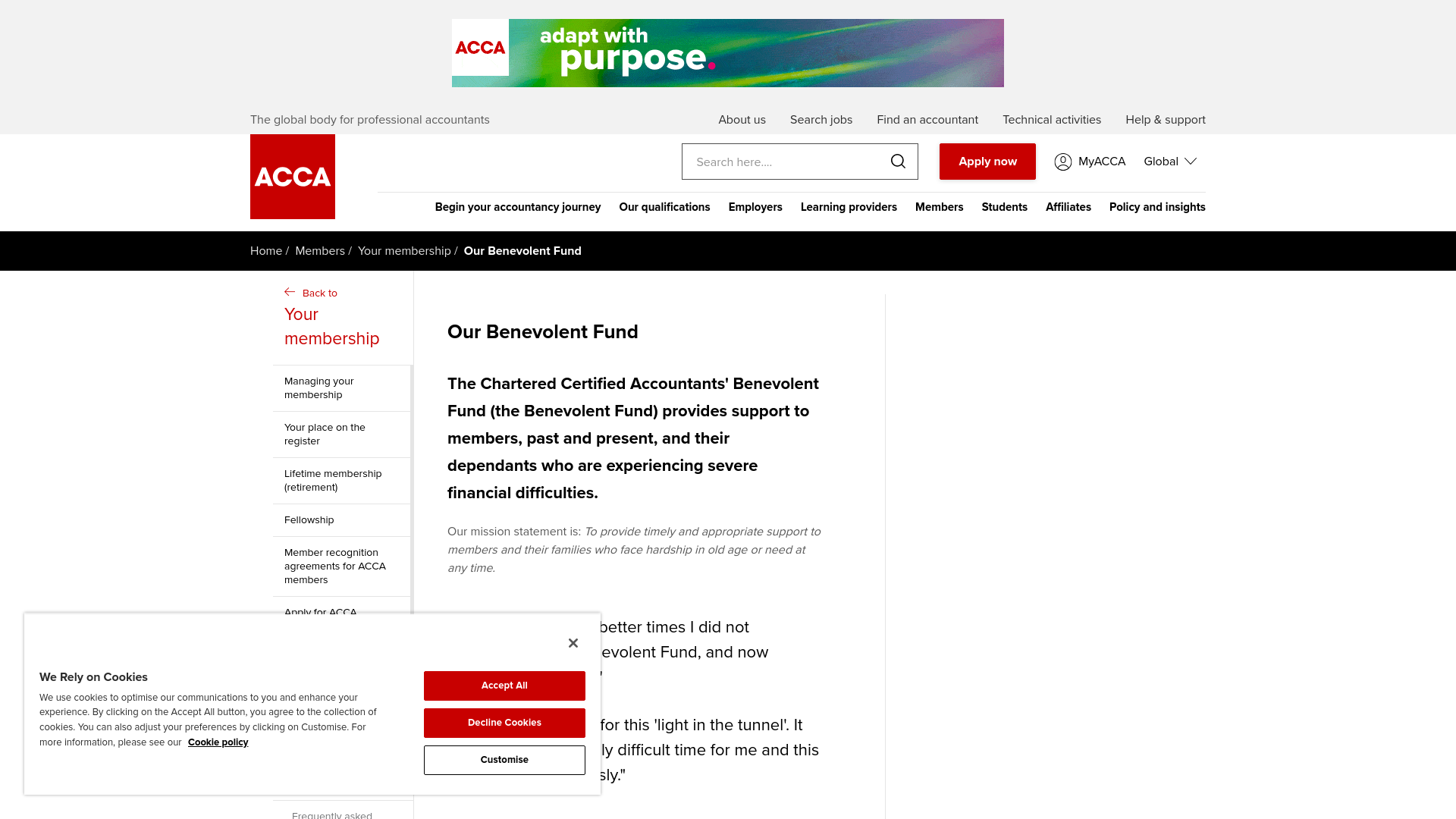 Website screenshot