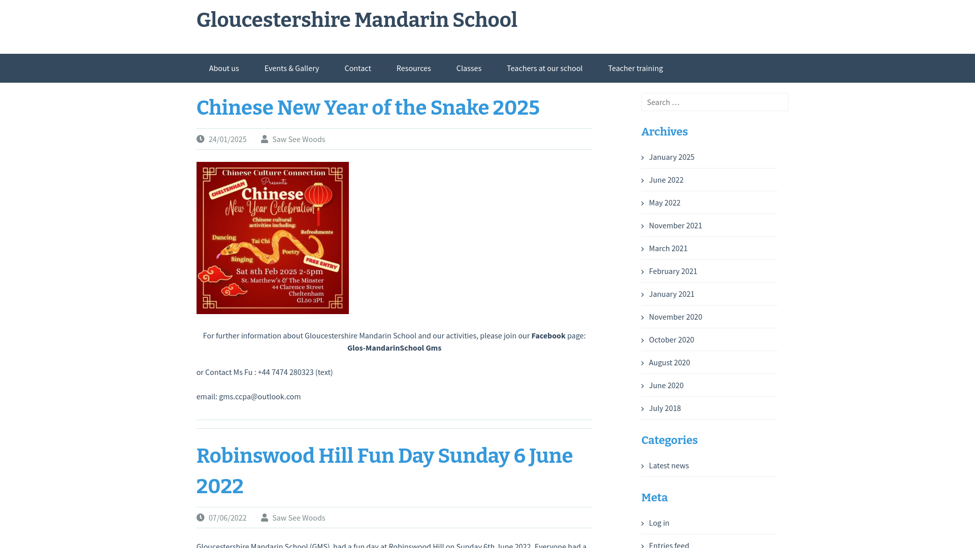 Website screenshot