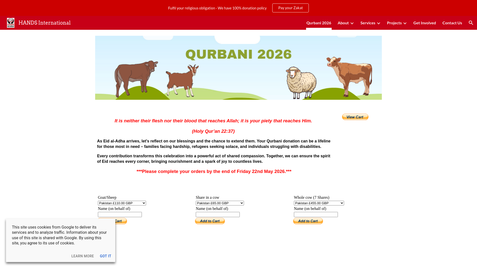 Website screenshot