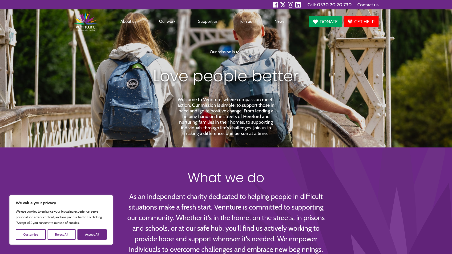 Website screenshot